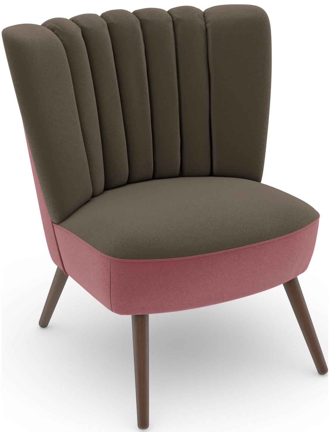 Max Winzer Sessel "build-a-chair Aspen, Loungesessel mit Samtvelours Bezug,", im Retrolook, zum Selbstgestalten