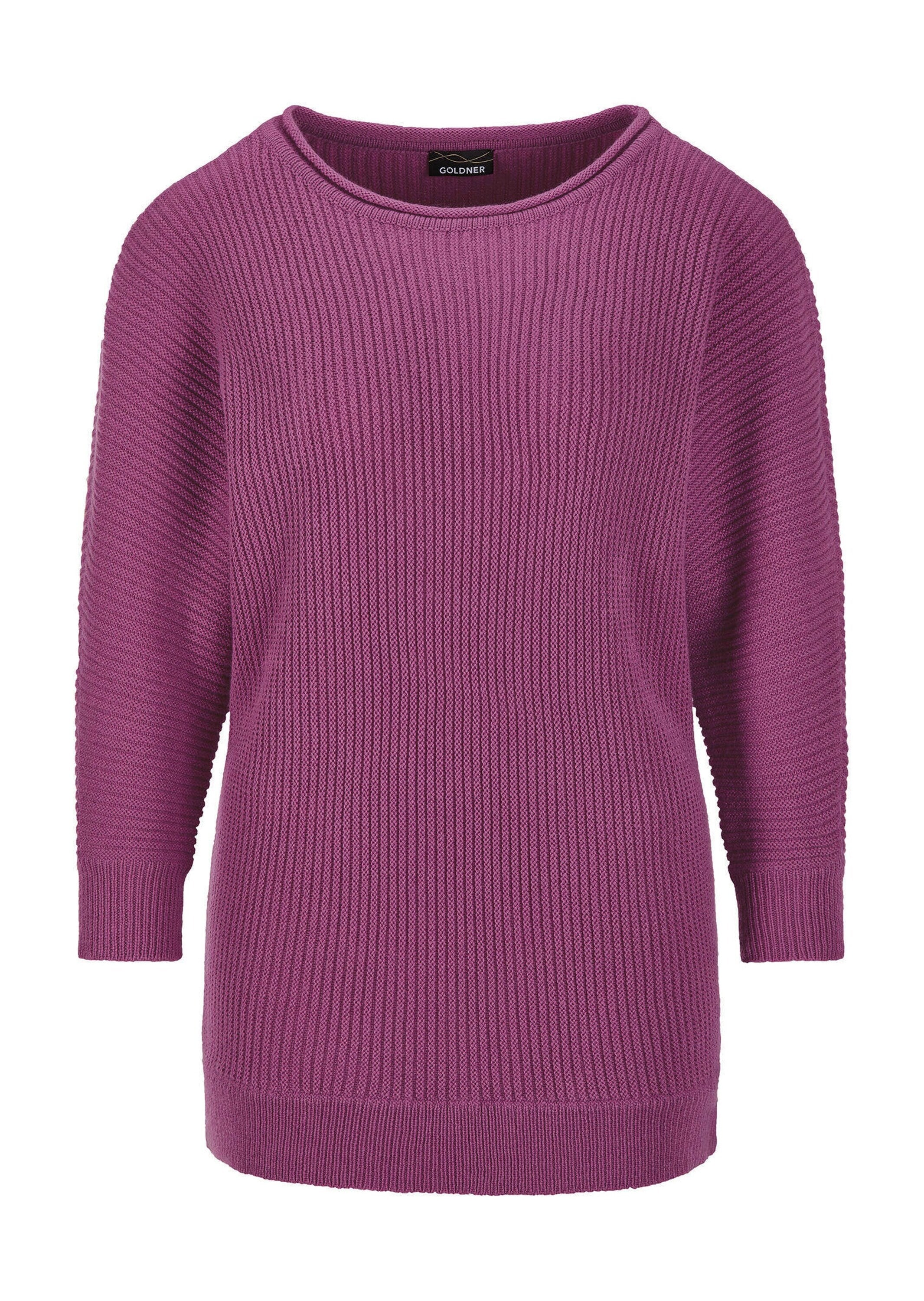 GOLDNER Rundhalspullover "Fledermausärmel-Pullover, Schurwolle" Schurwollmi günstig online kaufen