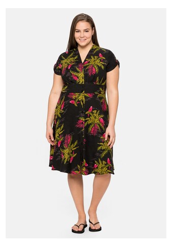 sheego by Joe Browns Sommerkleid »Kleid«, mit Knopfleiste und weit schwingendem Rock kaufen