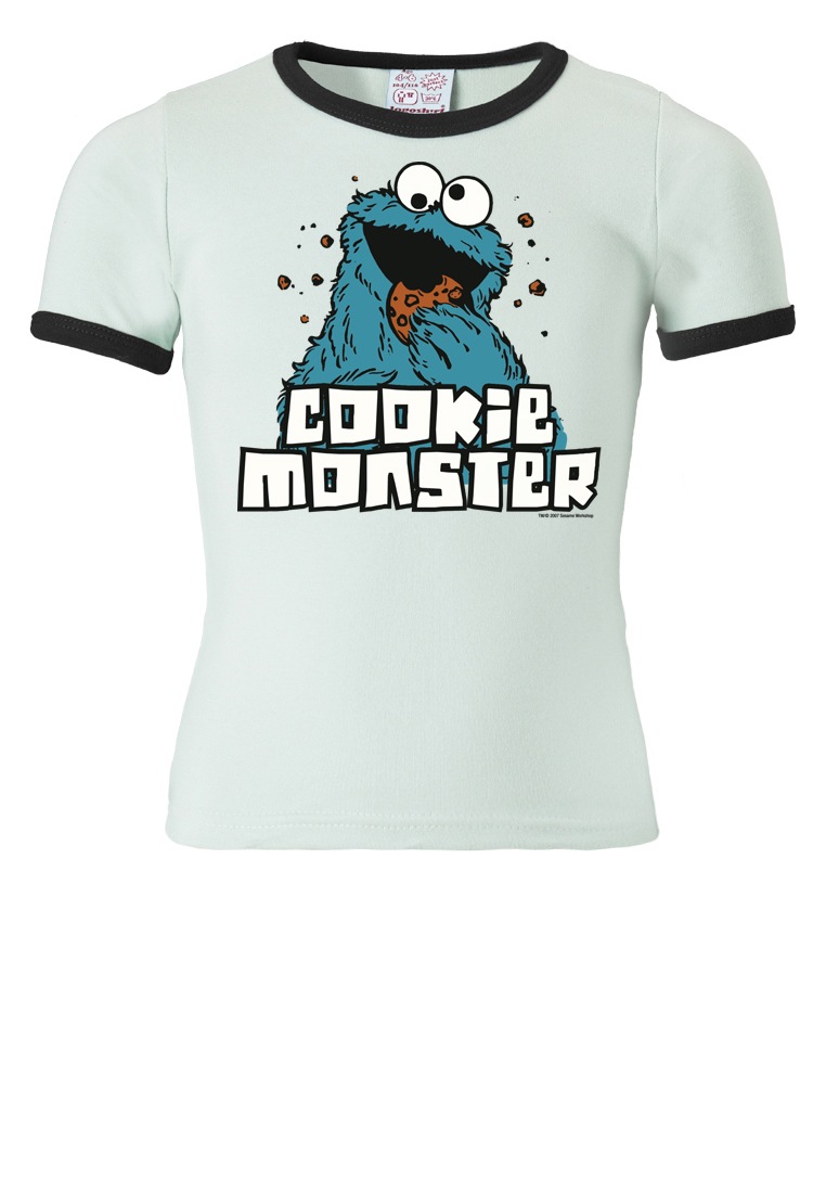 LOGOSHIRT T-Shirt »Sesamstraße mit online | BAUR niedlichem Krümelmonster«, - bestellen Krümelmonster-Frontdruck