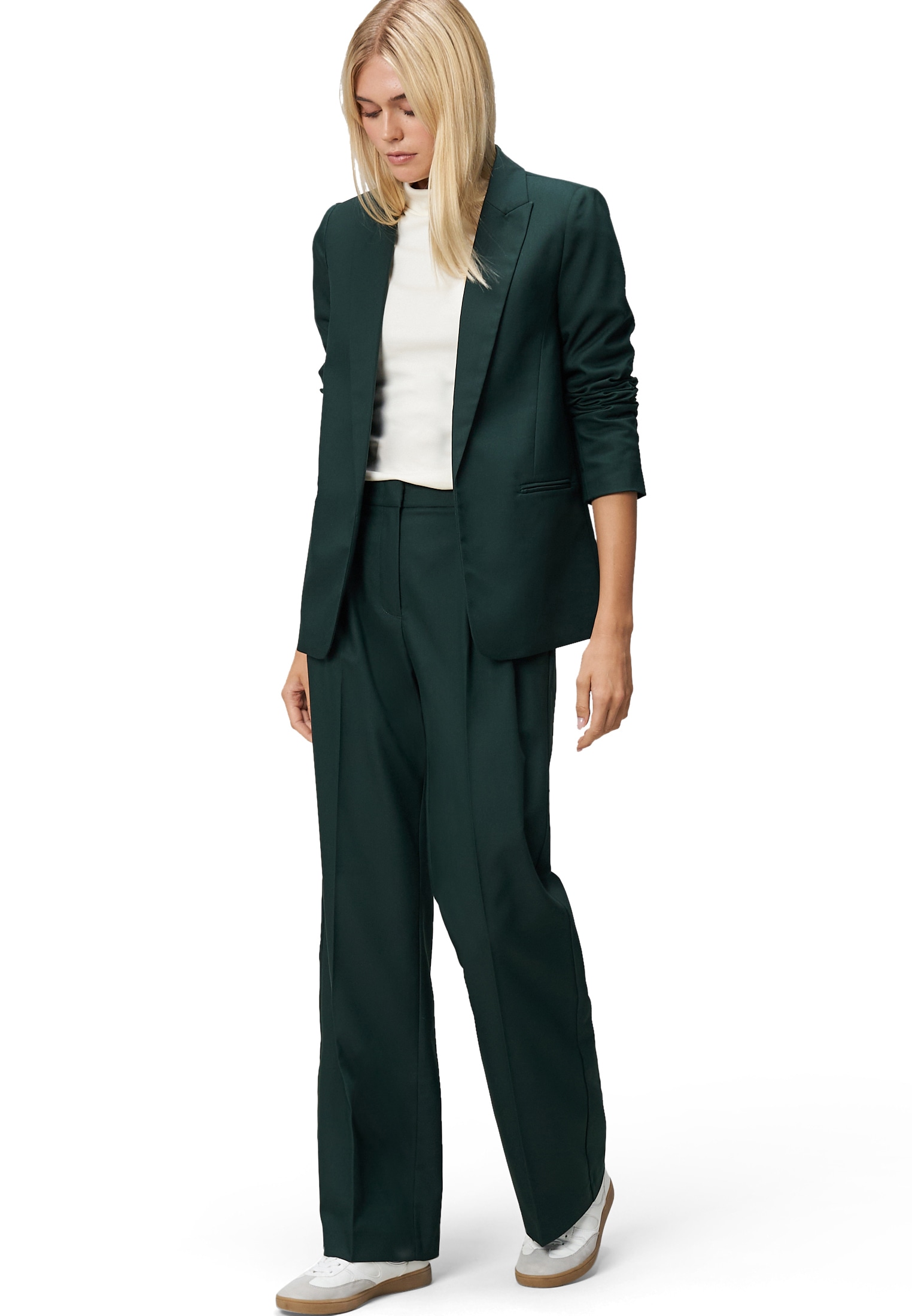 Zero Stoffhose »zero Damen Hose mit Bundfalten 32 Inch«, weiteres Detail