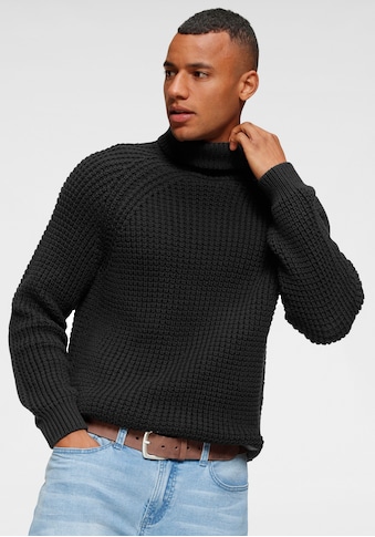 Bruno Banani Rollkragenpullover su Markenbadge