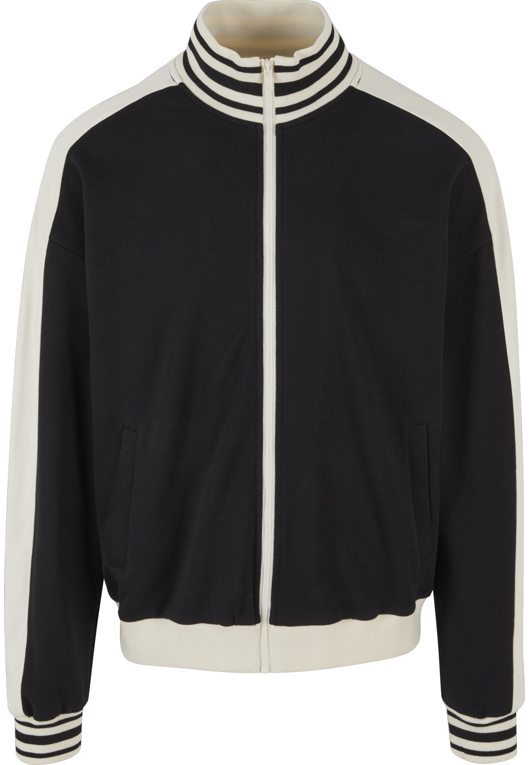URBAN CLASSICS Trainingsjacke "Urban Classics Herren Retro Track Jacket" 1 Stk. tlg. ohne Kapuze