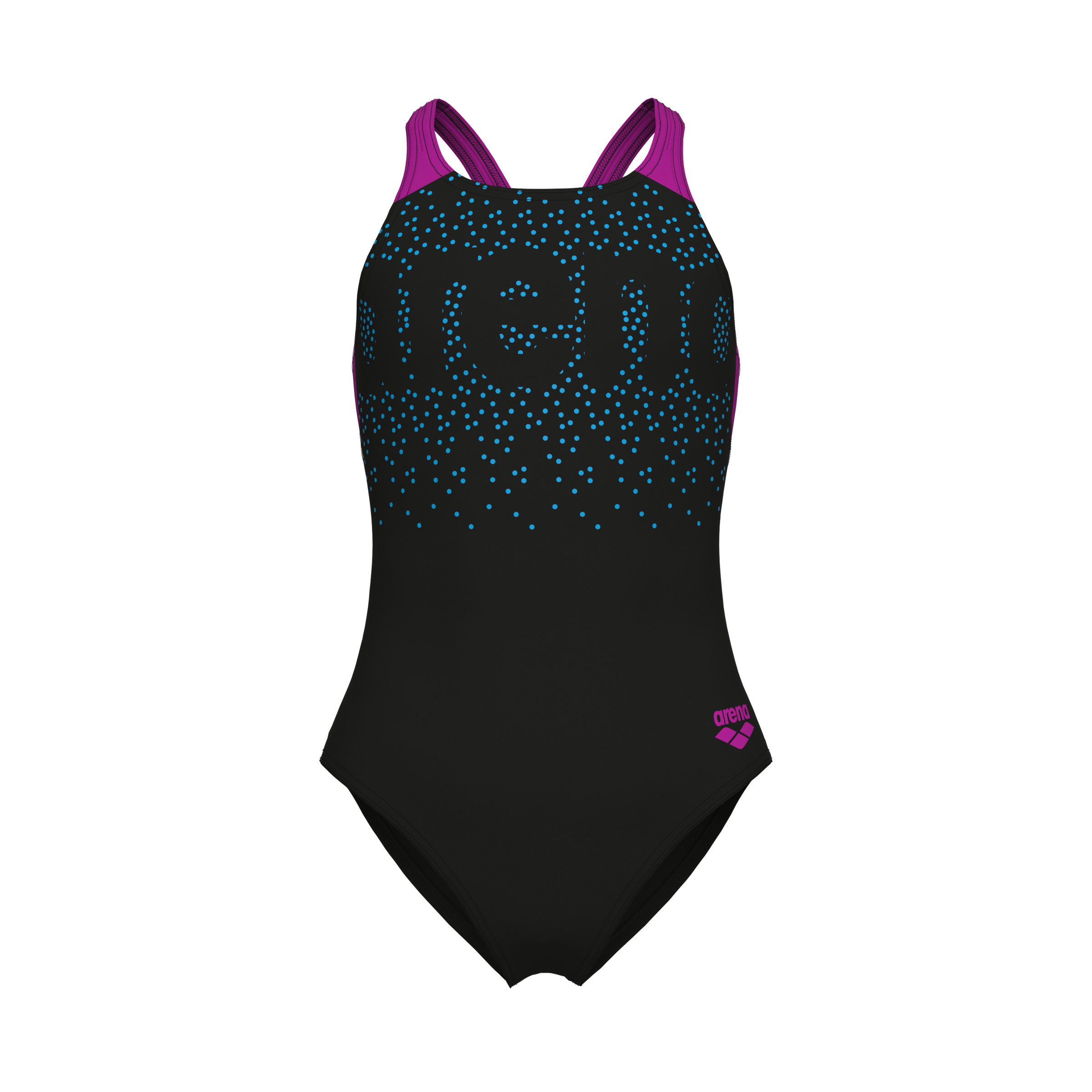 Arena Badeanzug »G ARENA PAINTERLY SWIMSUIT V BACK« mit UV-Schutz UPF50+, aus MaxFit Eco Material, in Stretchmaterial
