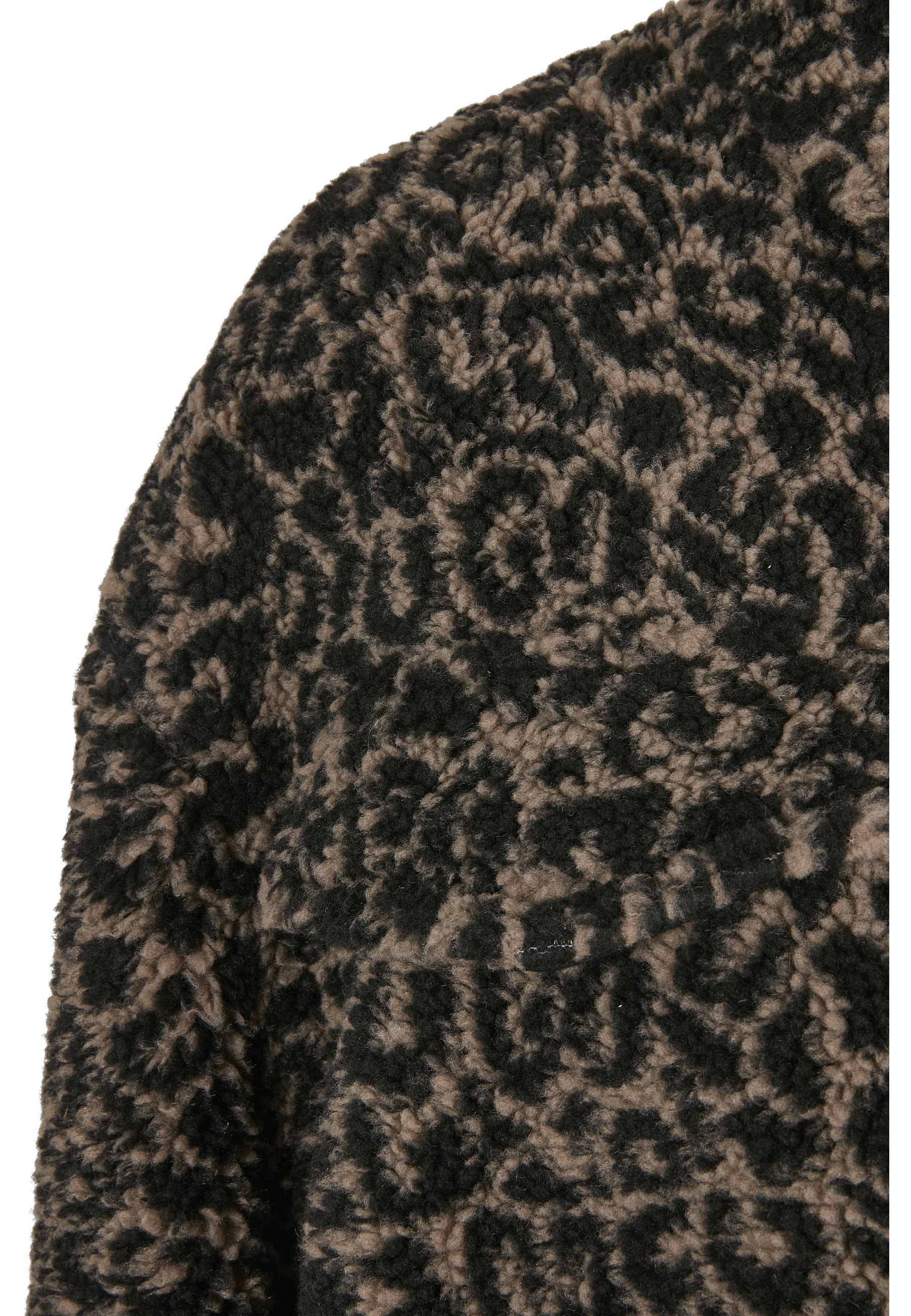 URBAN CLASSICS Langmantel »Urban Classics Damen Ladies AOP Sherpa Overshirt«