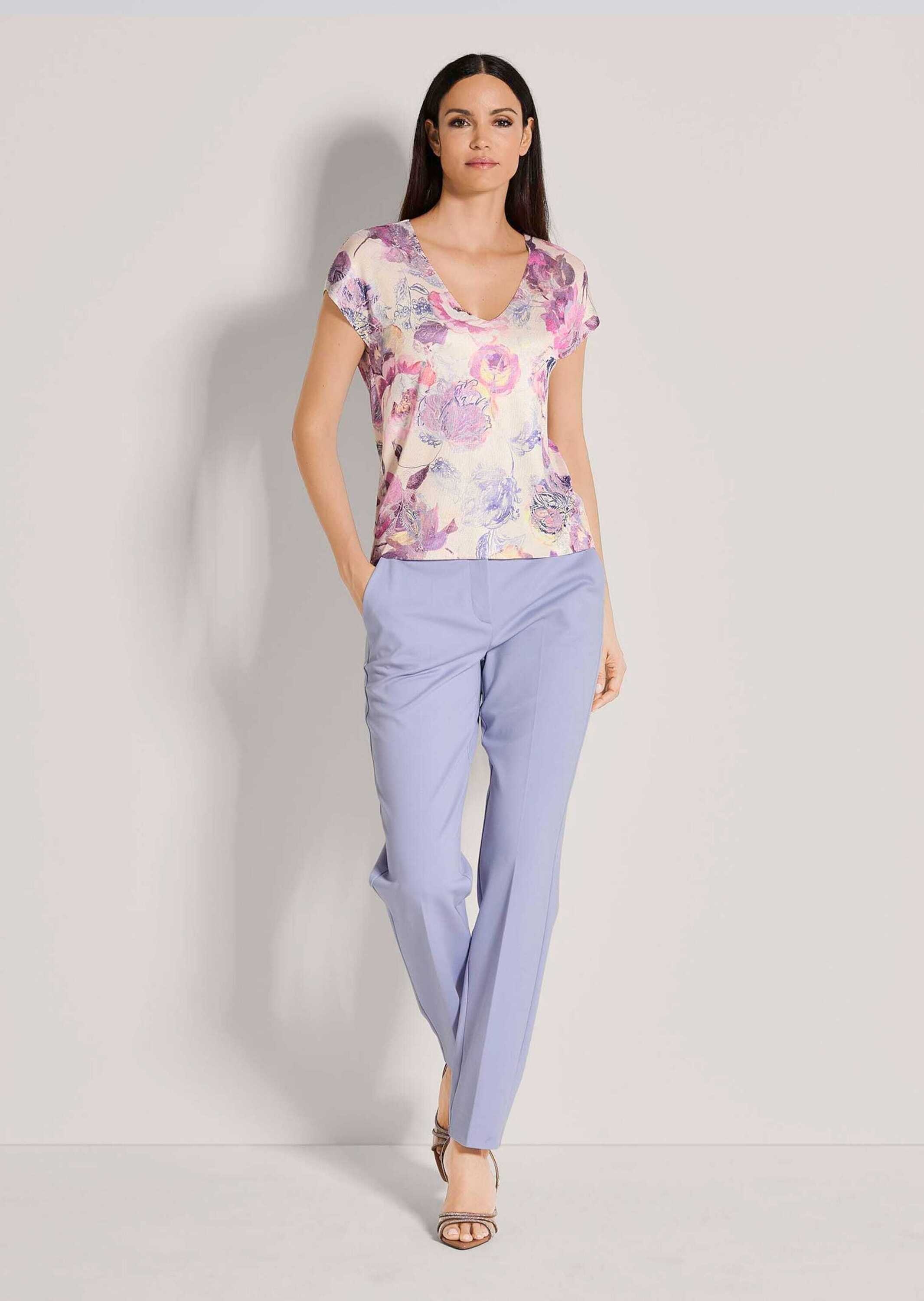 Thumbnail - MADELEINE Longpullover "Druckpullover Bedruckter Kurzarm-Pullover"