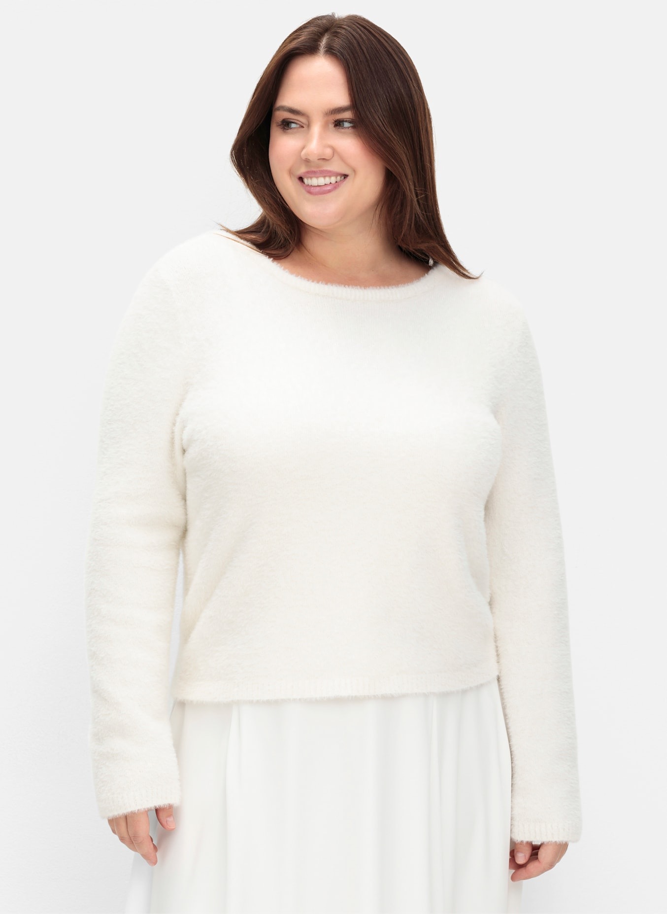 Sheego Rundhalspullover "Pullover" günstig online kaufen