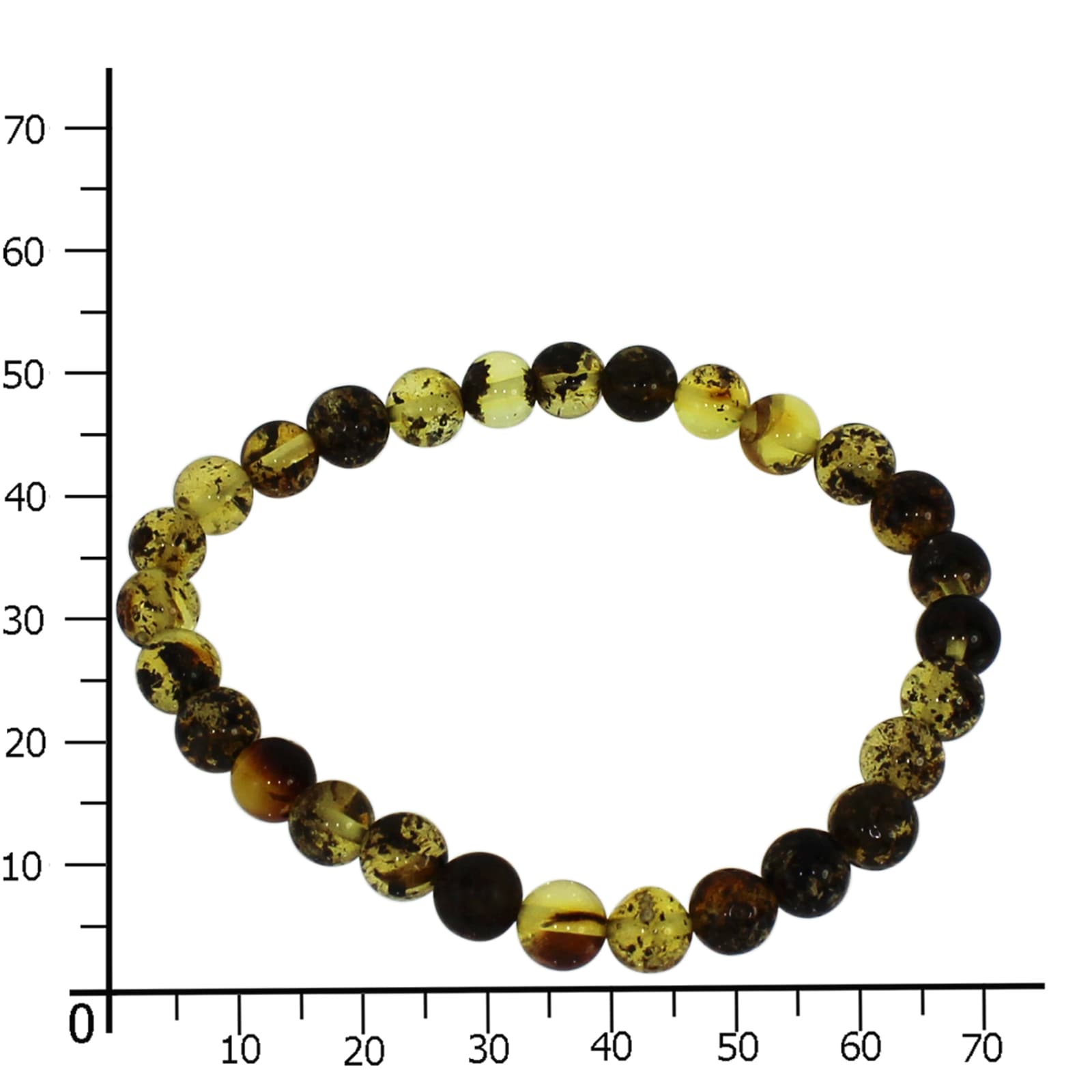 OSTSEE-SCHMUCK Armband »- Kugel 6 mm - Bernstein -,«