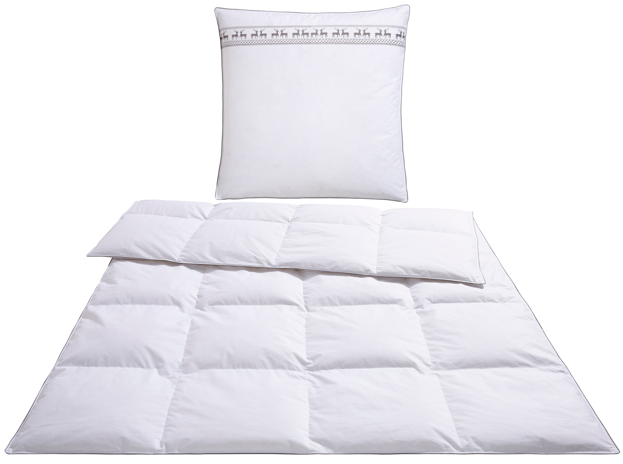 Älgdröm Daunenbettdecke + Kopfkissen "Sorsele, Bettdecke 135x200 cm oder 15 günstig online kaufen