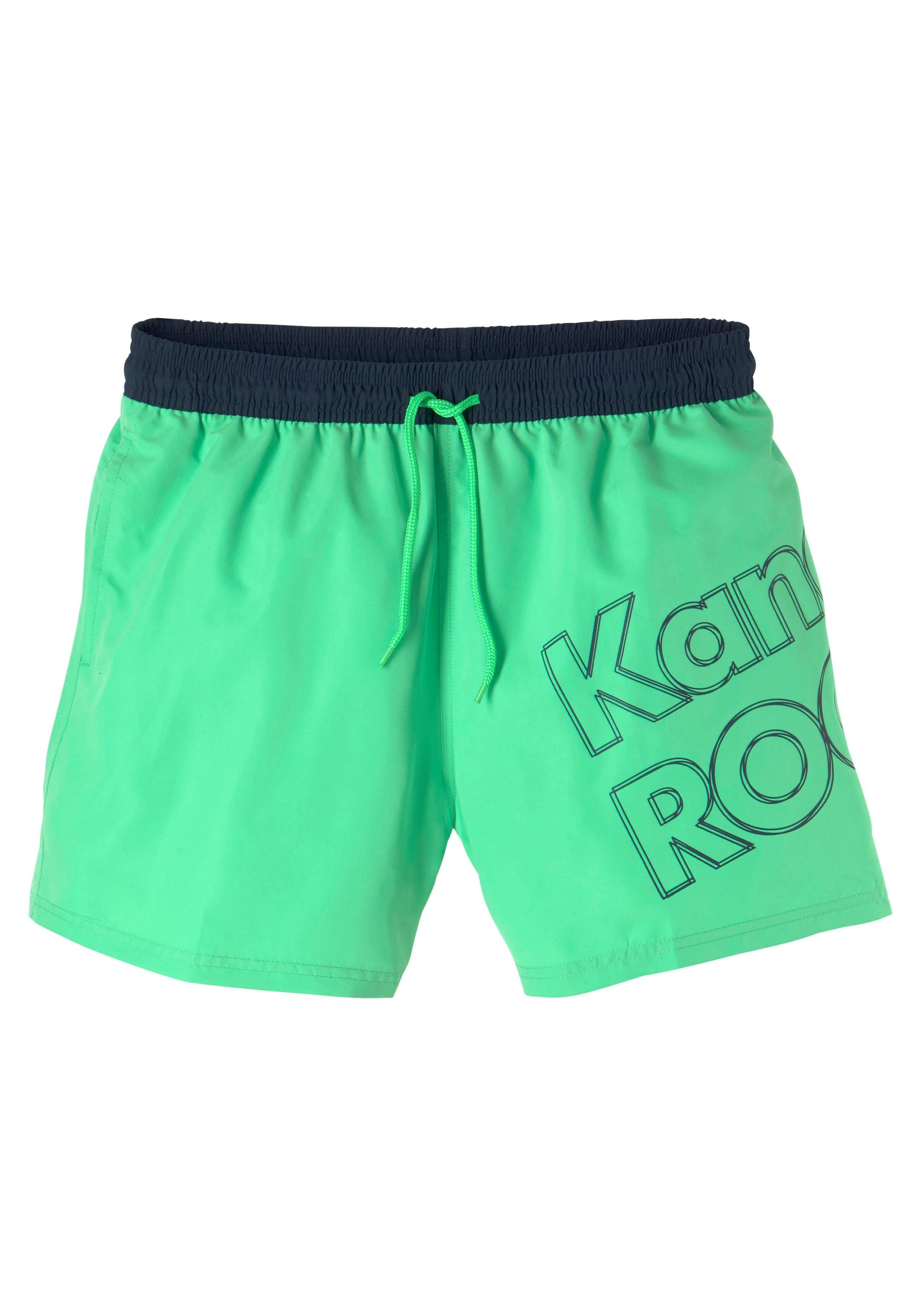 KangaROOS Badeshorts »Adams«, mit kaufen | Logoschriftzug großem BAUR online