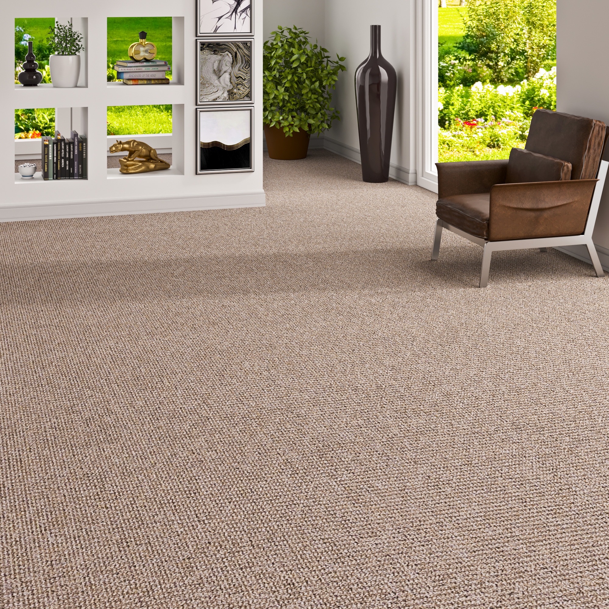 OTTO home Teppichboden "Ruva, Schlinge, Gesamthöhe 6 mm" rechteckig struktu günstig online kaufen