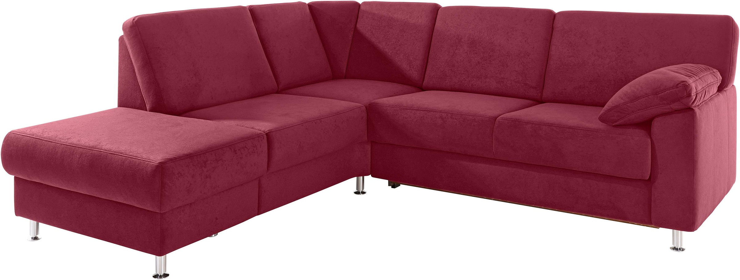 sit&more Ecksofa »Belfort L-Form« wahlweise mit Vorziehsitz und Bettkasten