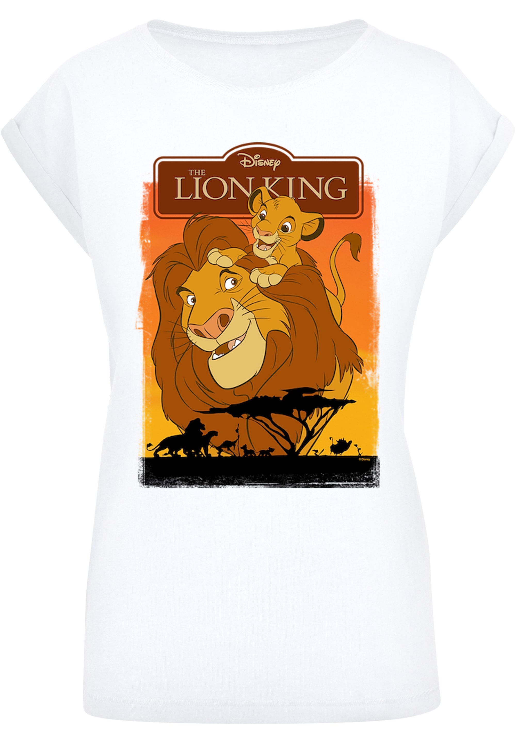 F4NT4STIC T-Shirt »'Disney König der Löwen Simba und Mufasa'«, Damen,Premium Merch,Regular-Fit,Kurze Ärmel,Bedruckt