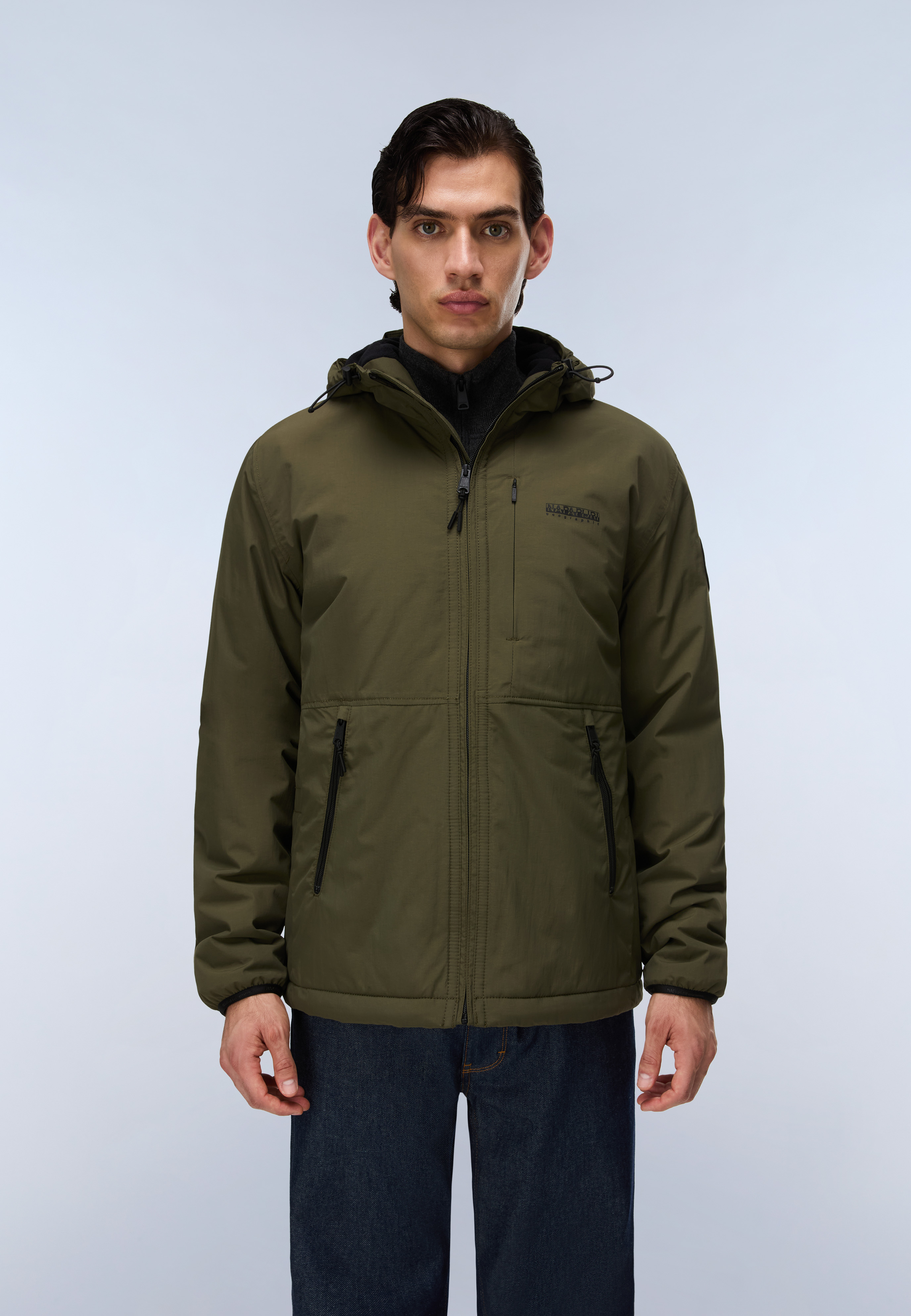Napapijri Winterjacke "A-TUNDRA WINT 1 OLIVE NIGHT G1F" für Sportmode, mit sportlichem Stil, aus Polyamid