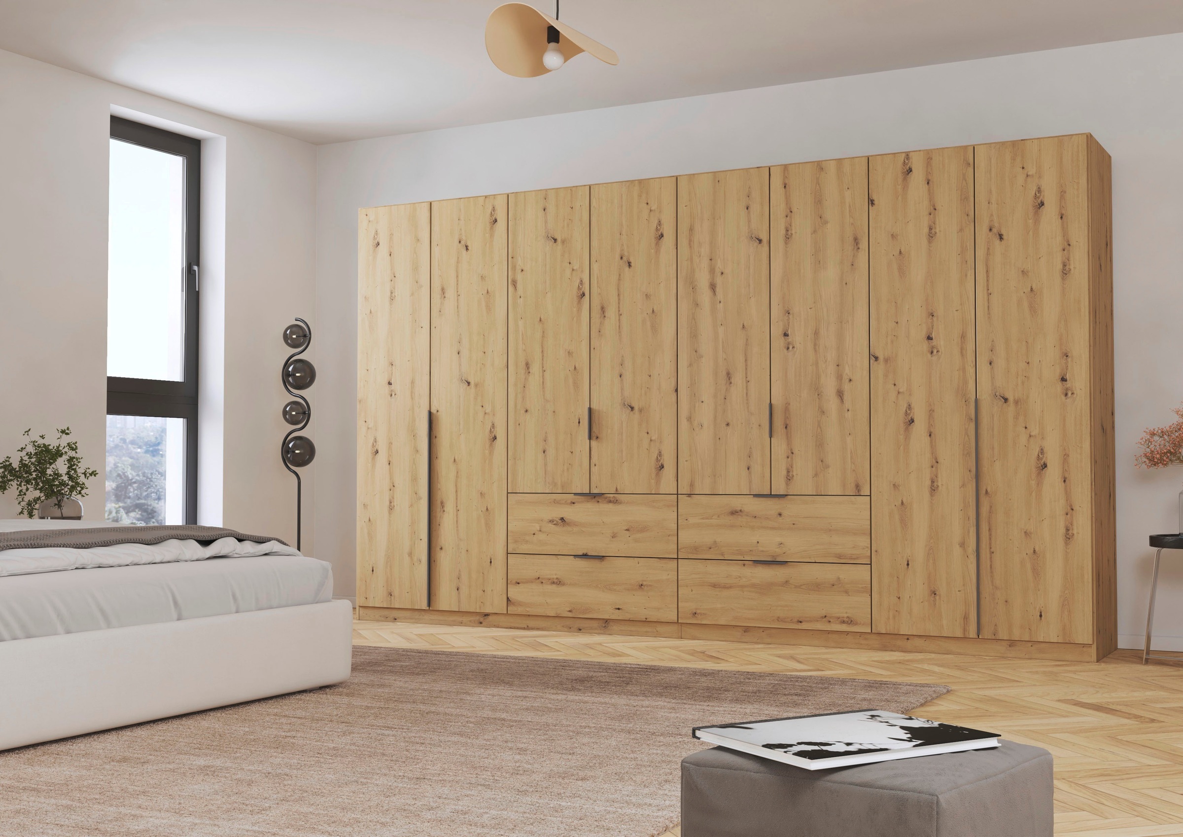 OTTO home Drehtürenschrank "Kleiderschrank Schrank Garderobe AGORDO mit Dek günstig online kaufen