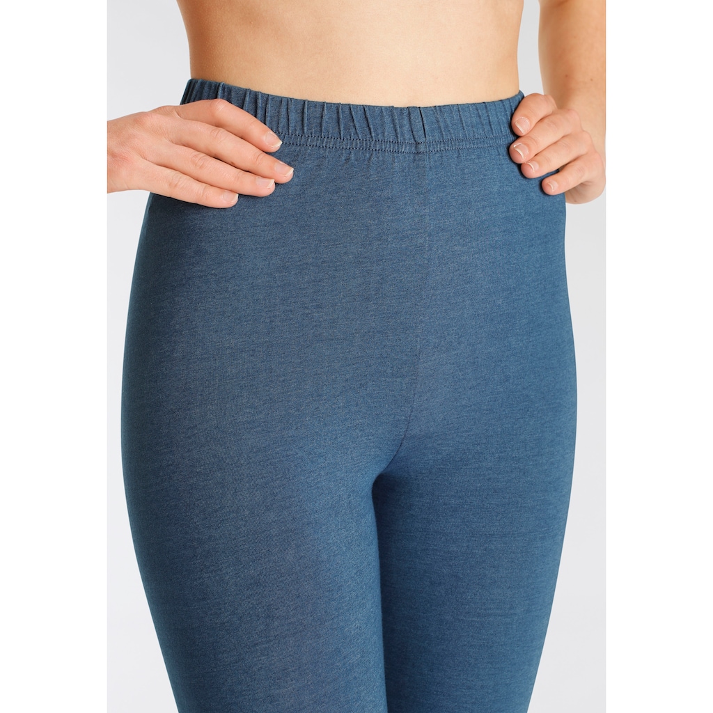 Vivance active Leggings, (2er-Pack), mit Gummibund, Loungewear