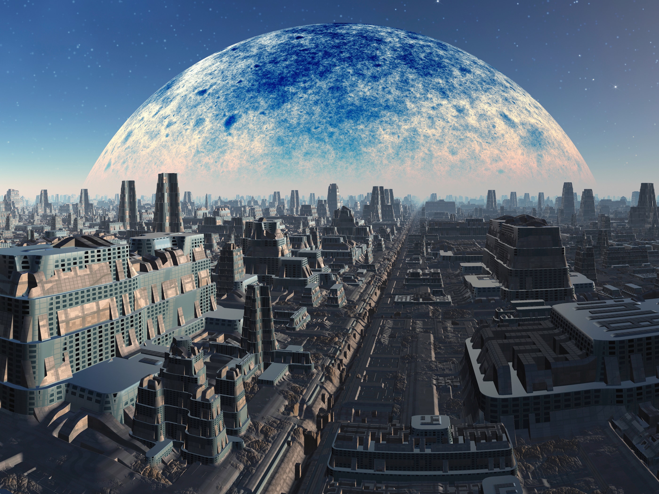 Papermoon Fototapete "PLANETEN-FUTURISTISCH WELTRAUM MOON GALAXIE UNIVERSUM"