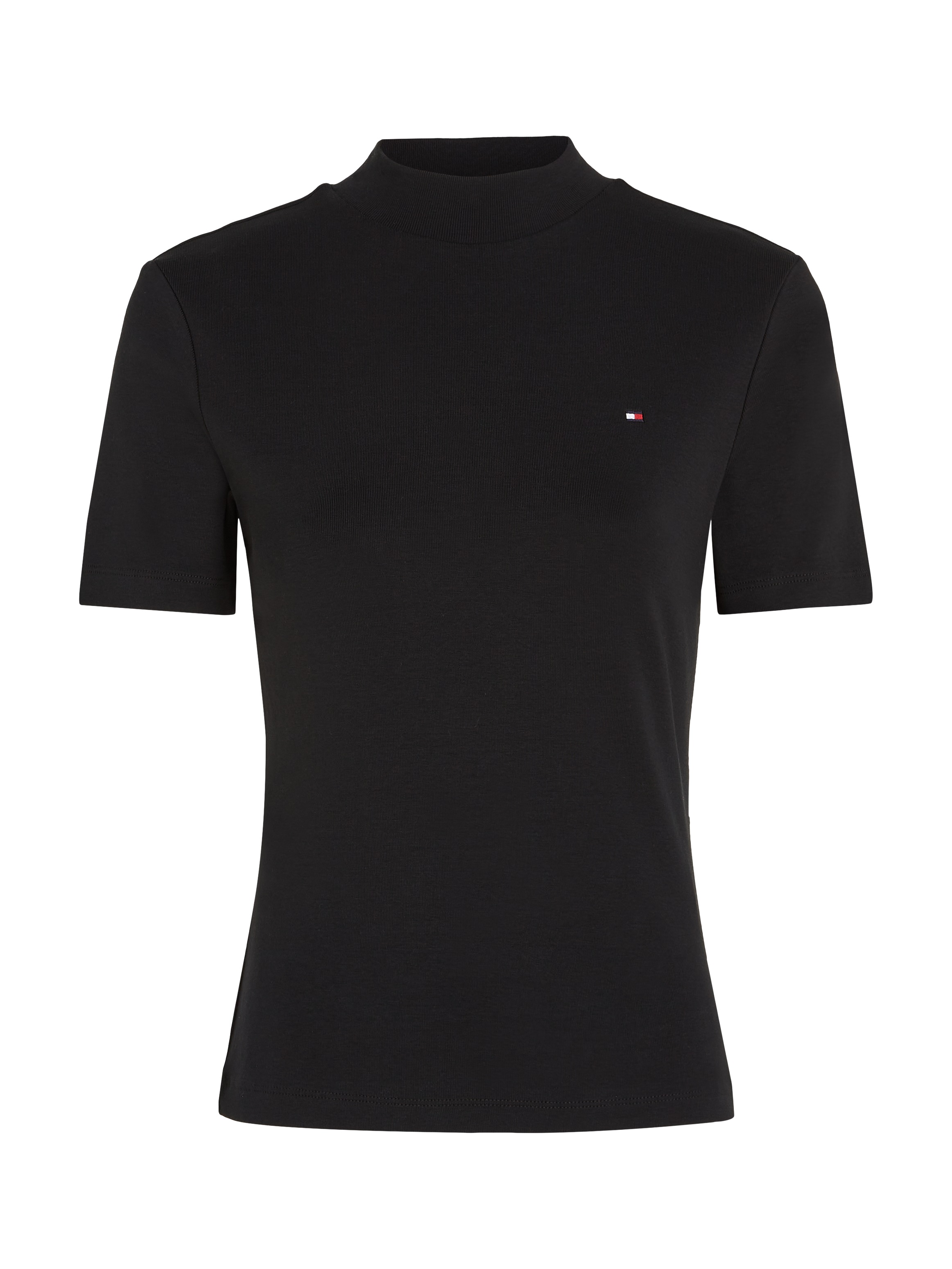 Tommy Hilfiger Stehkragenshirt »NEW CODY SLIM CROP MOCK-NK«, mit Logostickerei