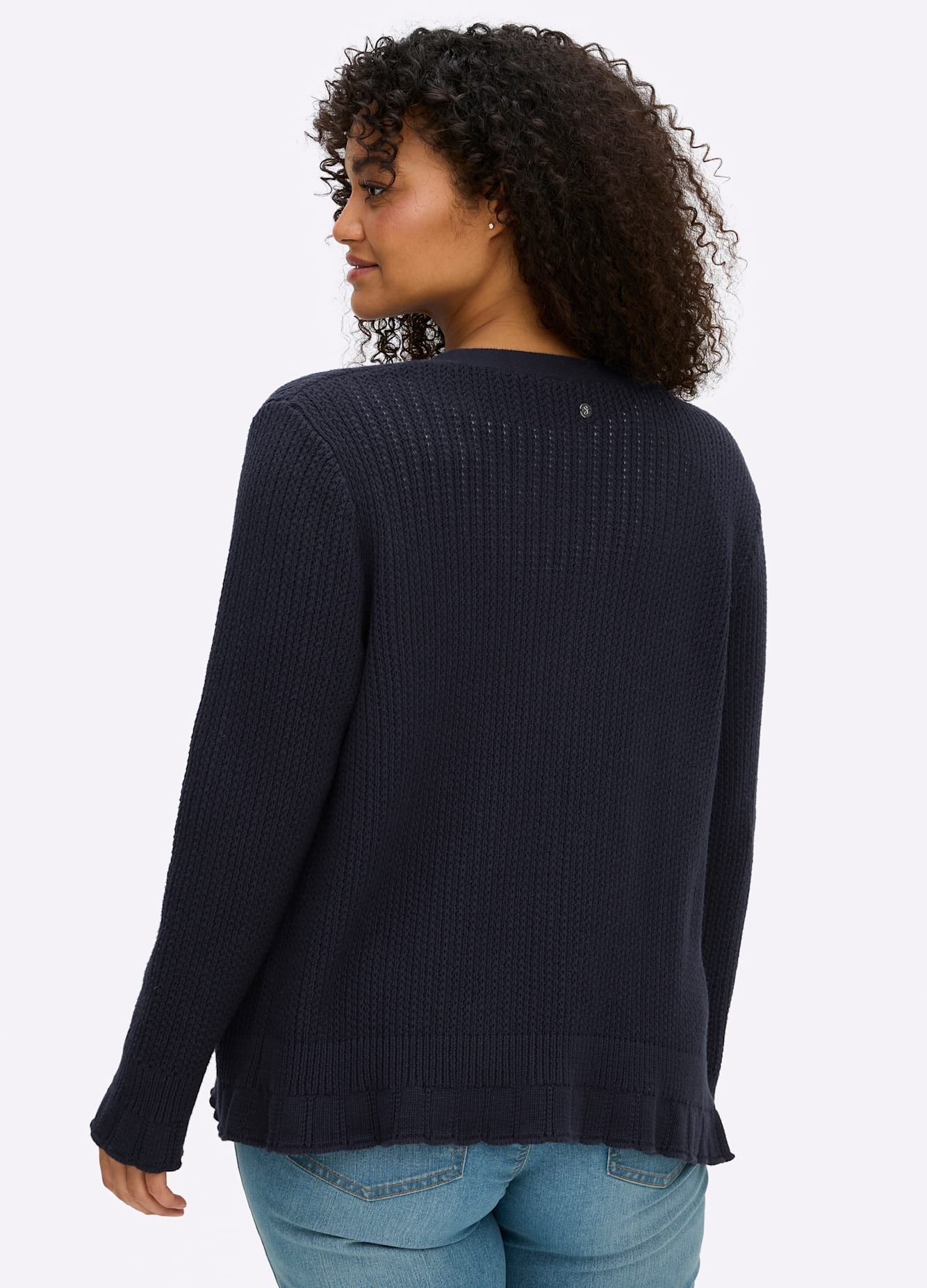 Sheego Ajourstrickjacke