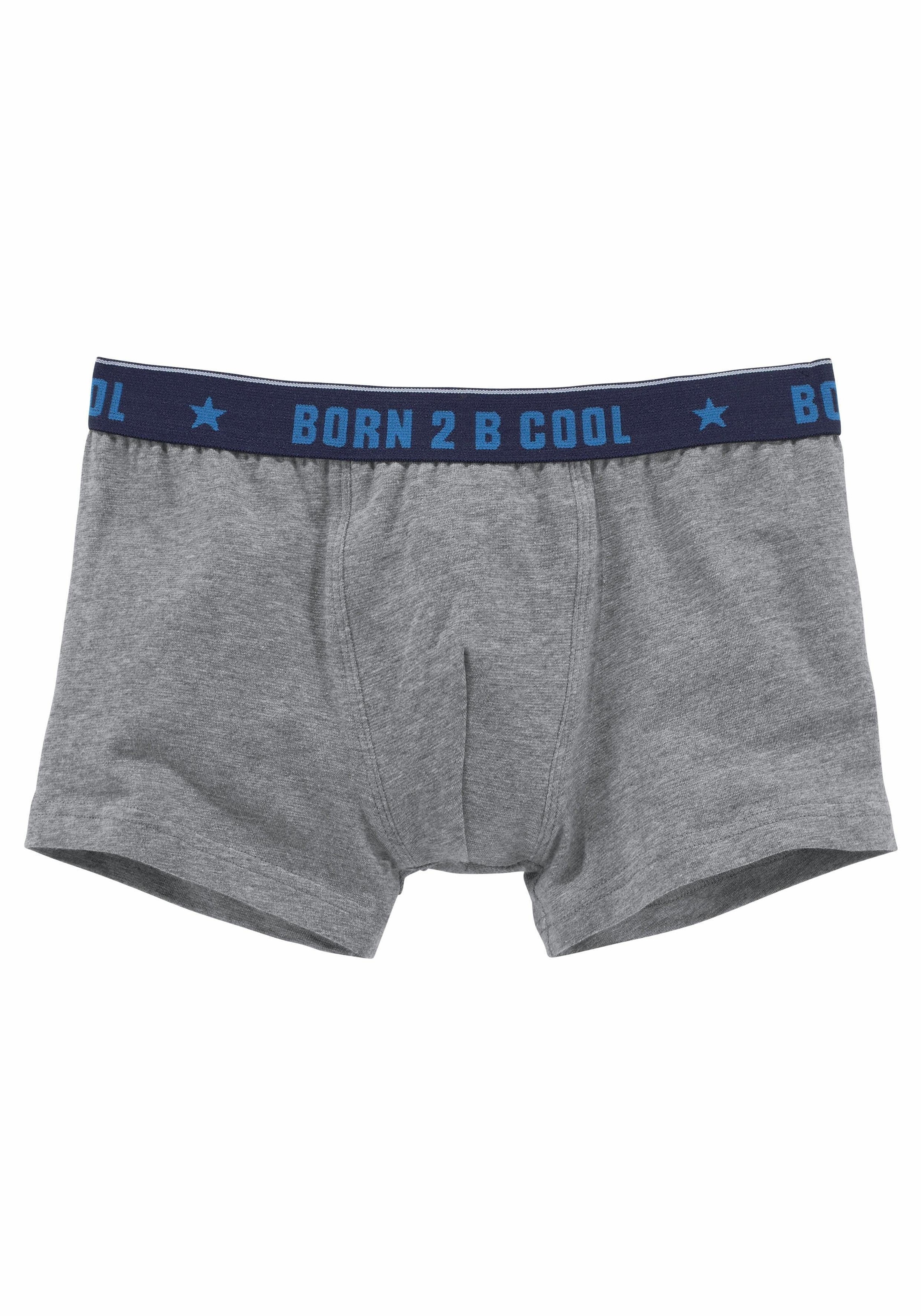 AUTHENTIC UNDERWEAR Boxer »Boxershorts für Jungen«, (Packung, 3 St.), mit "BORN 2 B COOL" Bund