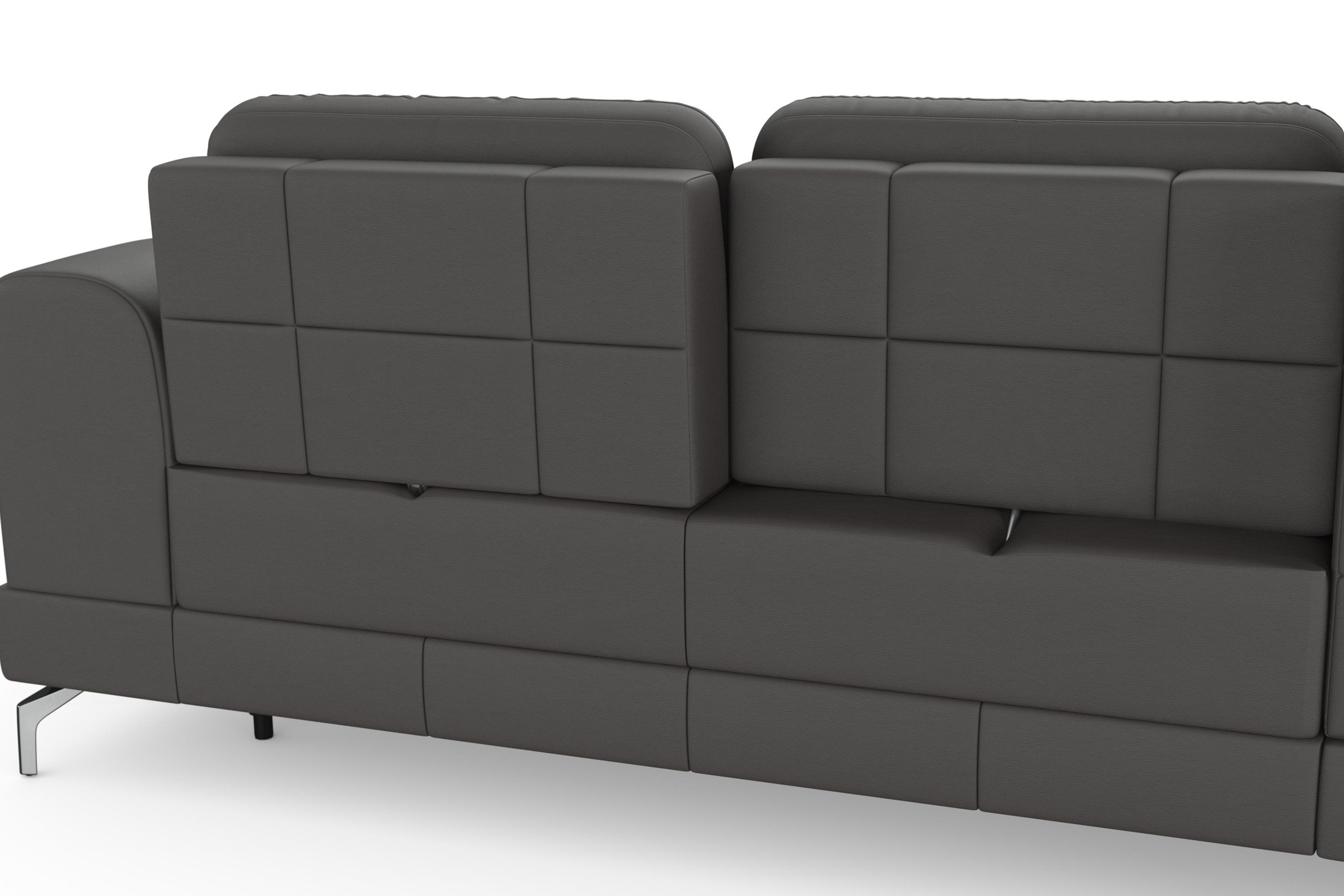 sit&more Ecksofa »Bendigo L-Form«, inklusive Sitztiefenverstellung, Bodenfreiheit 12 cm, in 2 Fußfarben