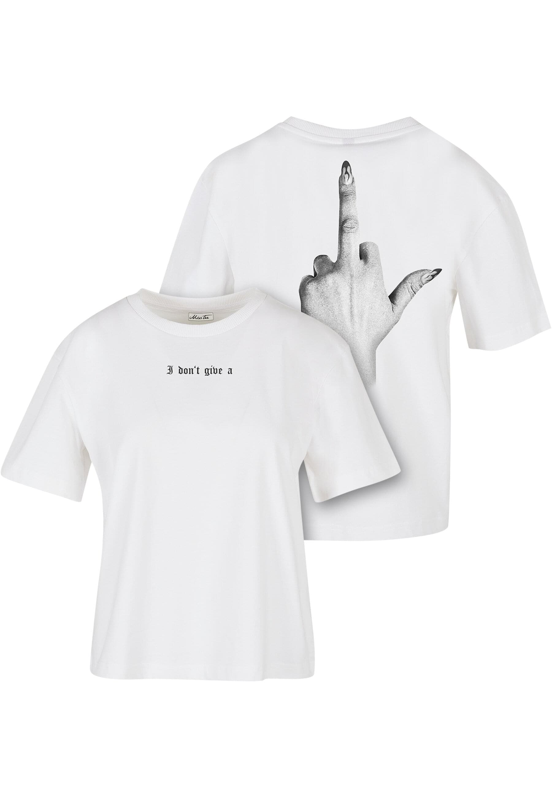 Miss Tee Kurzarmshirt "Miss Tee Damen I Dont Give A F Tee" 1 Stk. tlg. günstig online kaufen
