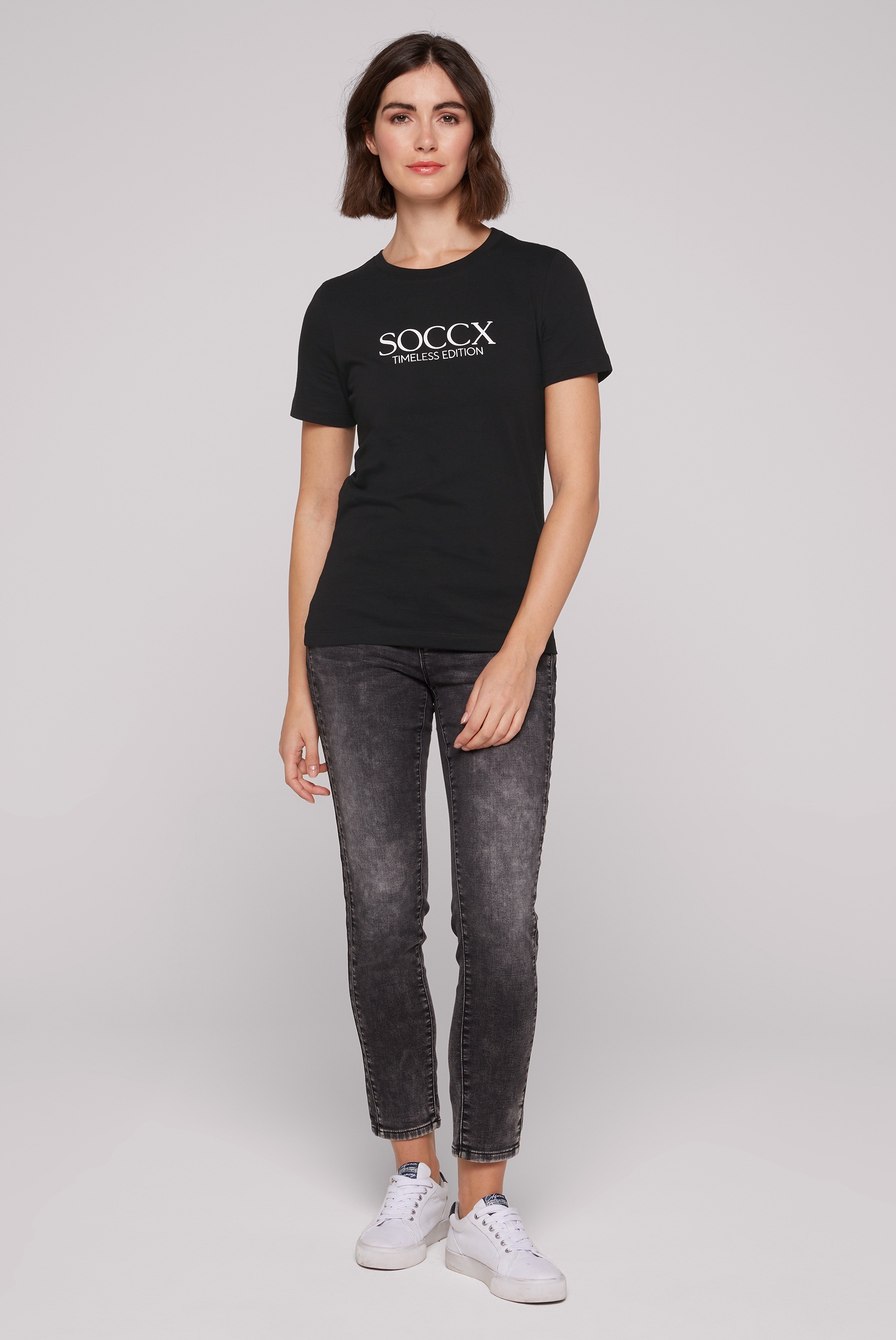 SOCCX Rundhalsshirt, aus Baumwolle