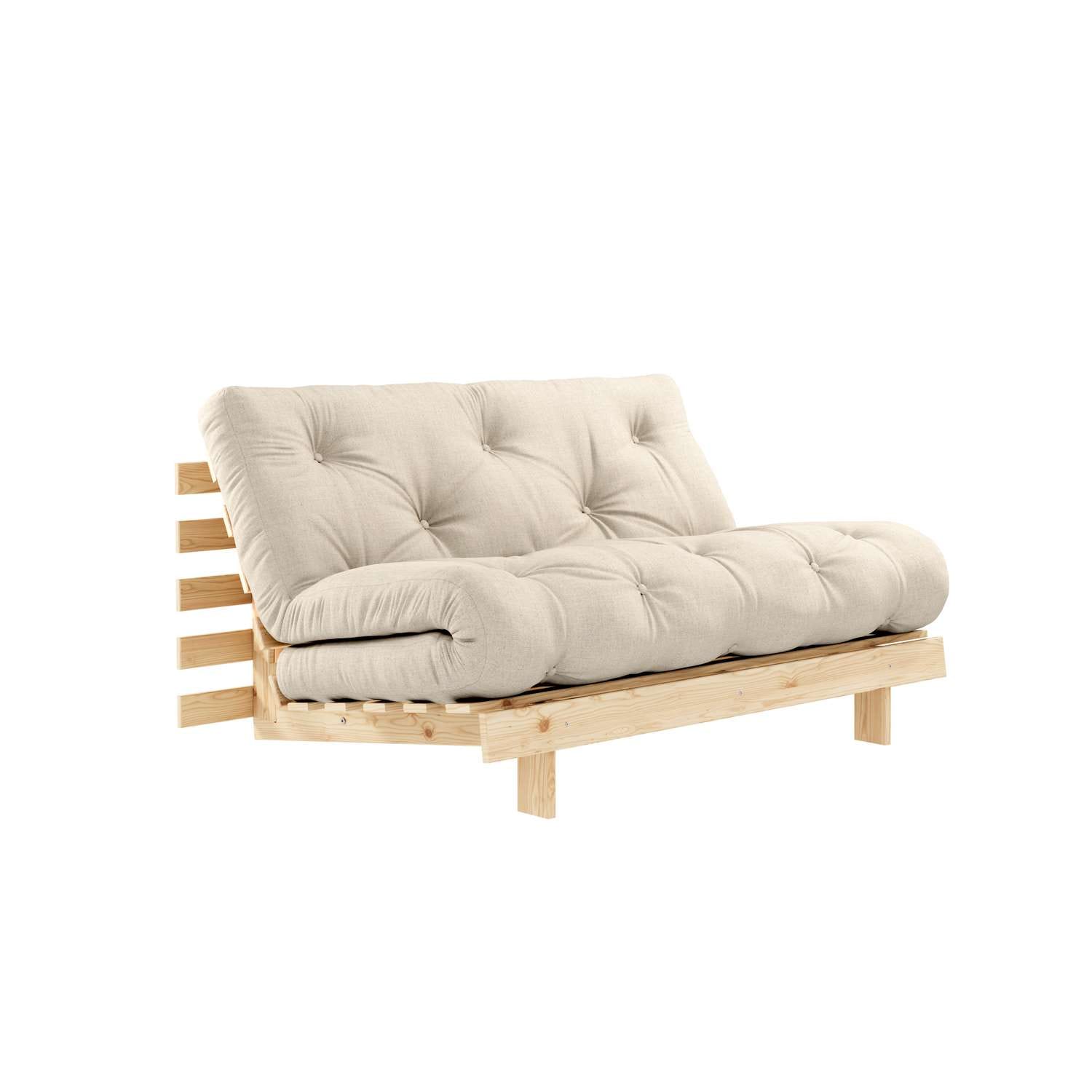Karup Design Daybett "Roots Sofa Bed, Schlafsofa, Bettfunktion, FSC-Massivholz" Inkl. Futonmatratze, Made in Europe, langlebig, B: 140 oder 160 cm