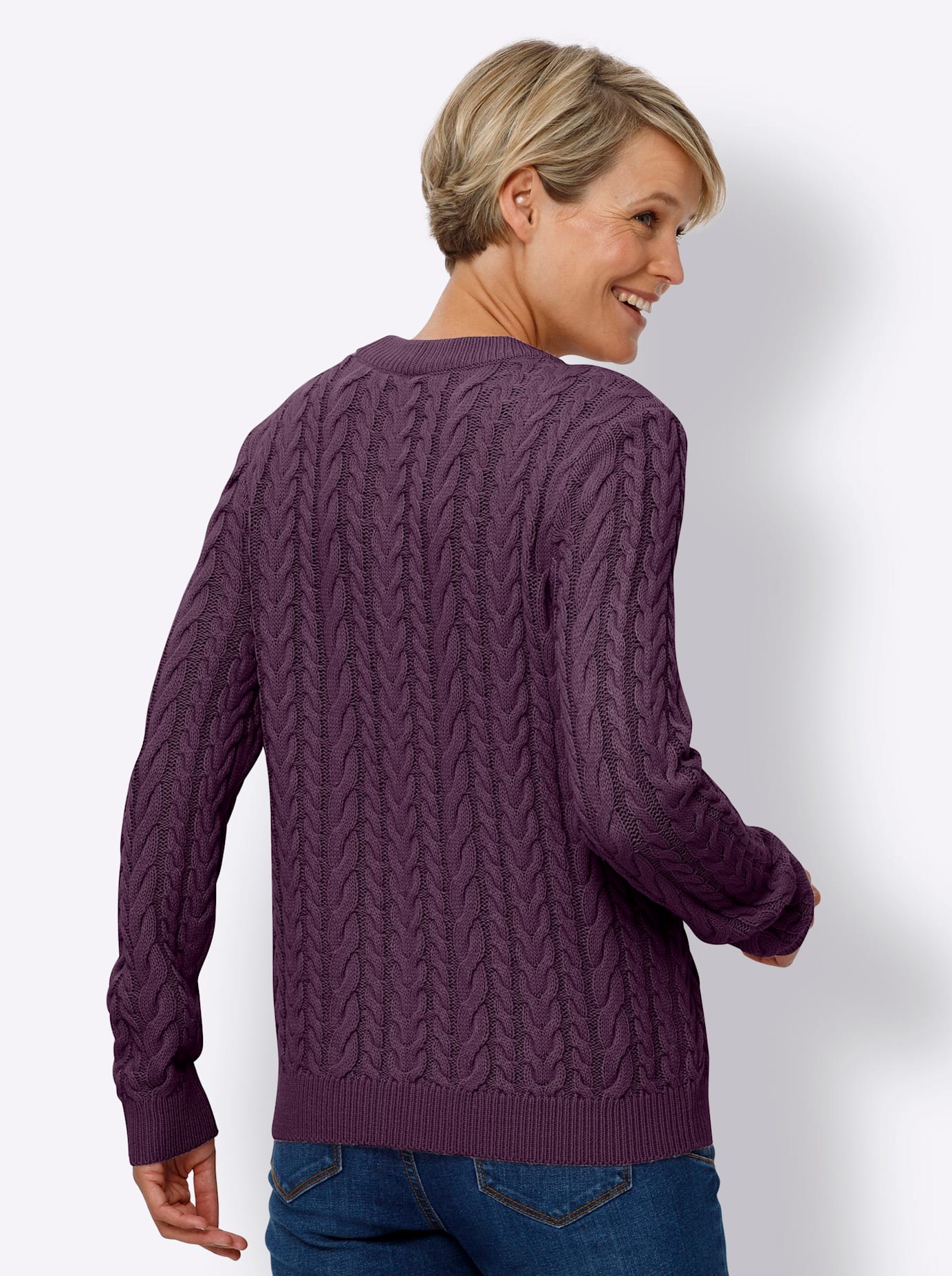 Classic Basics Rundhalspullover "Langarm-Pullover" günstig online kaufen