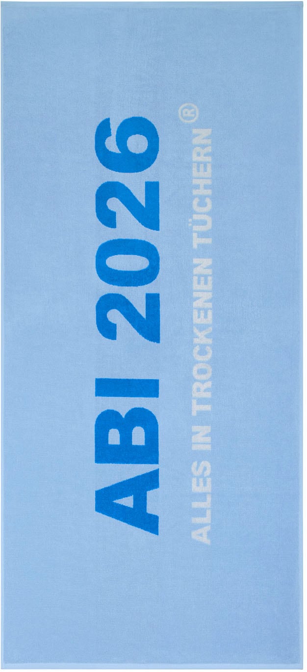 Egeria Strandtuch "ABI 2026" 75x180 cm, "ABI 2025-Alles in trockenen Tücher günstig online kaufen