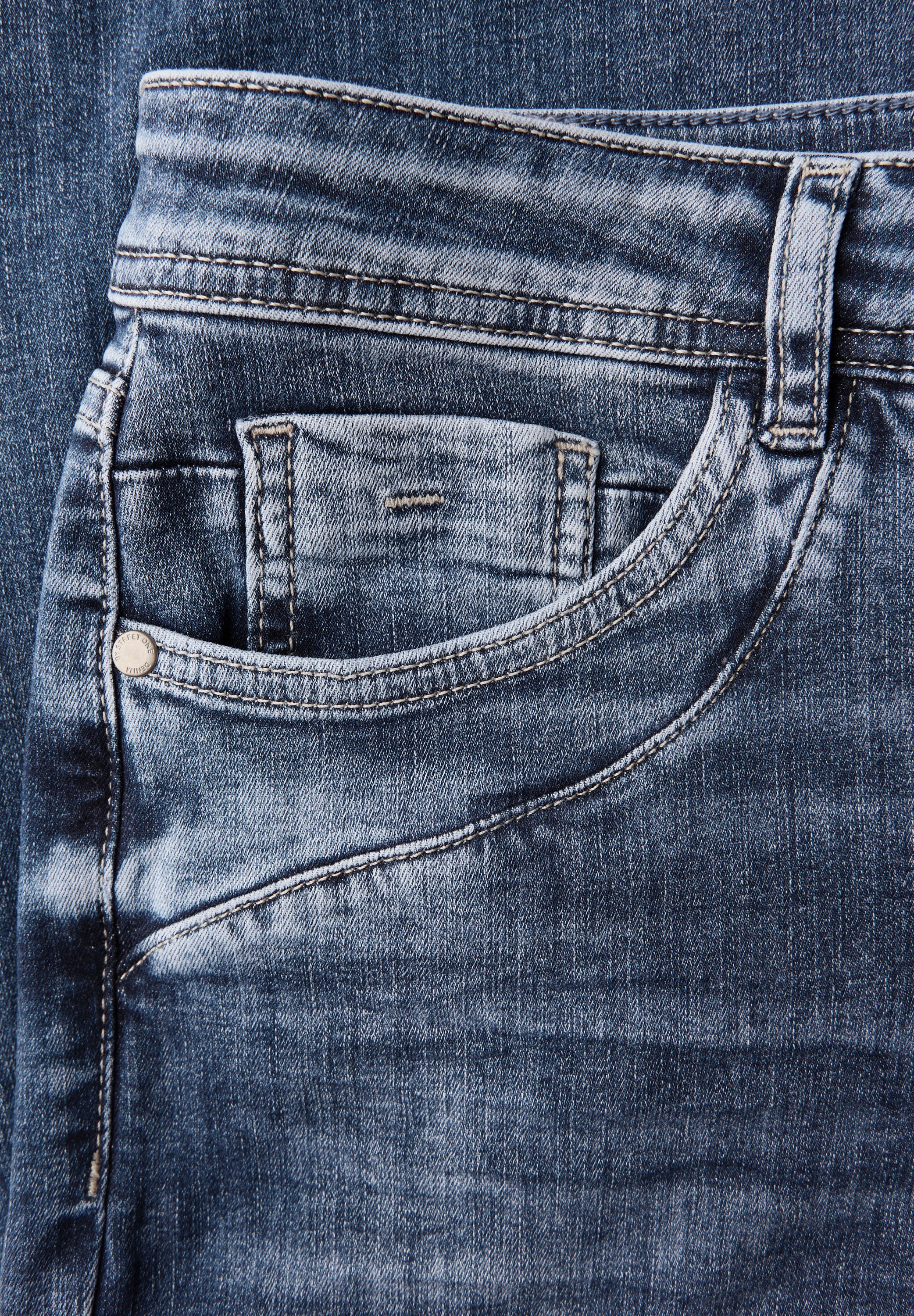 STREET ONE Loose-fit-Jeans, Middle Waist