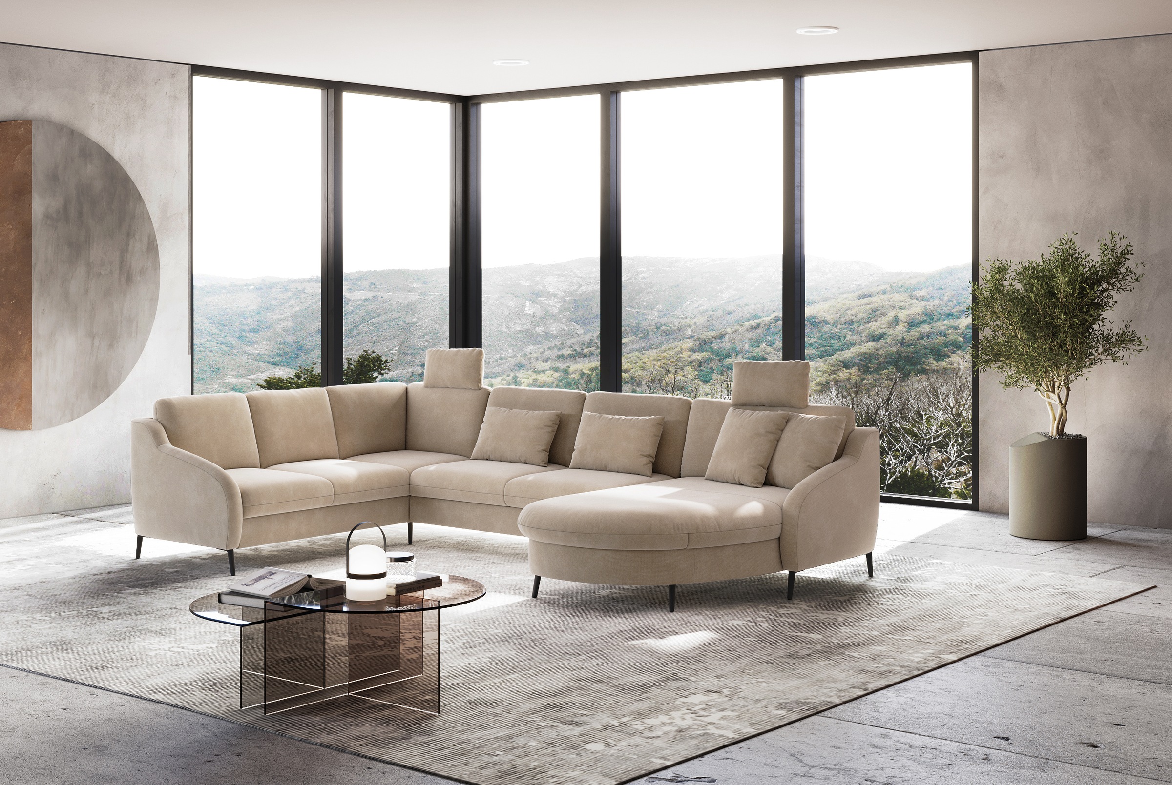 sit&more Wohnlandschaft "Soul U-Form" wahlweise mit Bett und Bettkasten günstig online kaufen