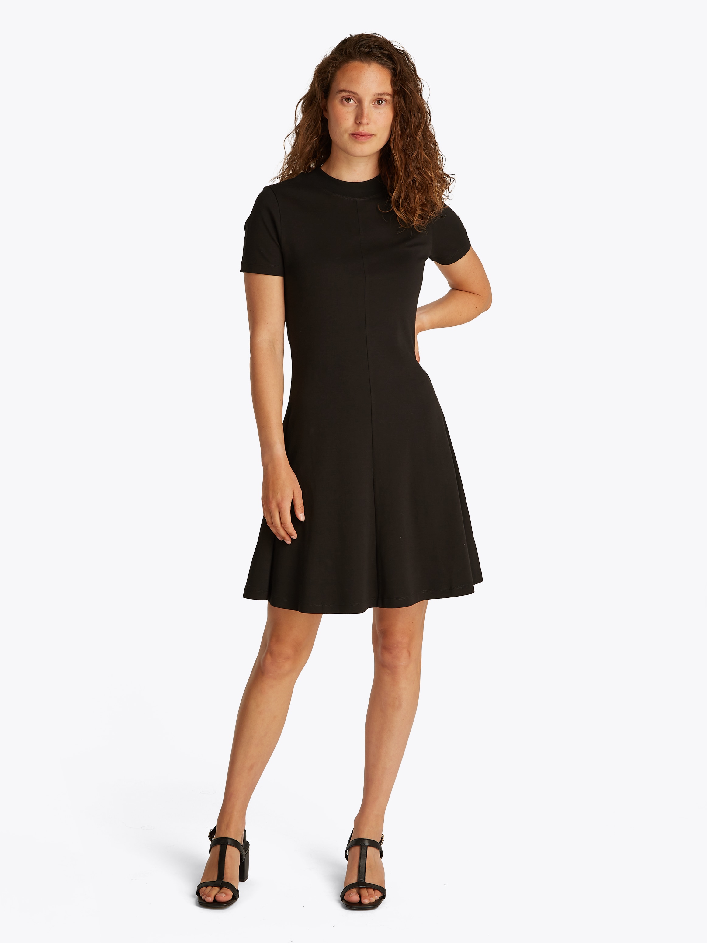 TOMMY HILFIGER A-Linien-Kleid »MODERN F&F KNEE DRESS«, in Knielänge