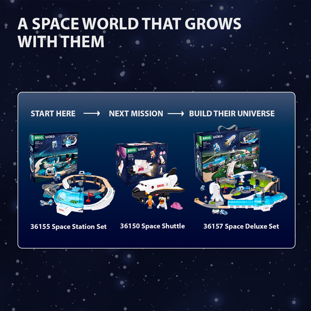 BRIO® Spielwelt »BRIO World - Großes Weltraumstations-Set (36155)«