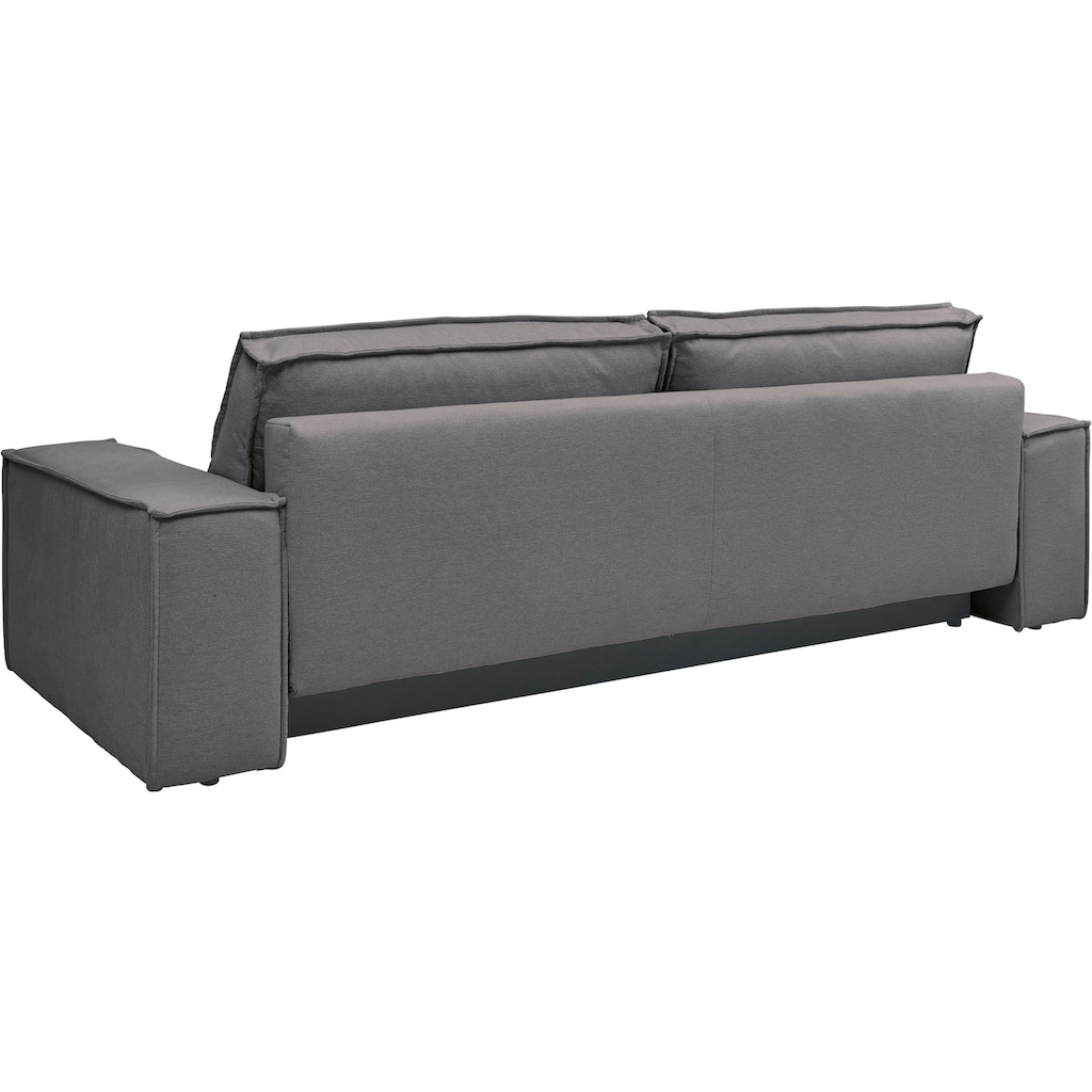 andas 3-Sitzer »FINNLEY Schlafsofa 257 cm, Schlaffunktion mit Bettkasten (200/136cm),«