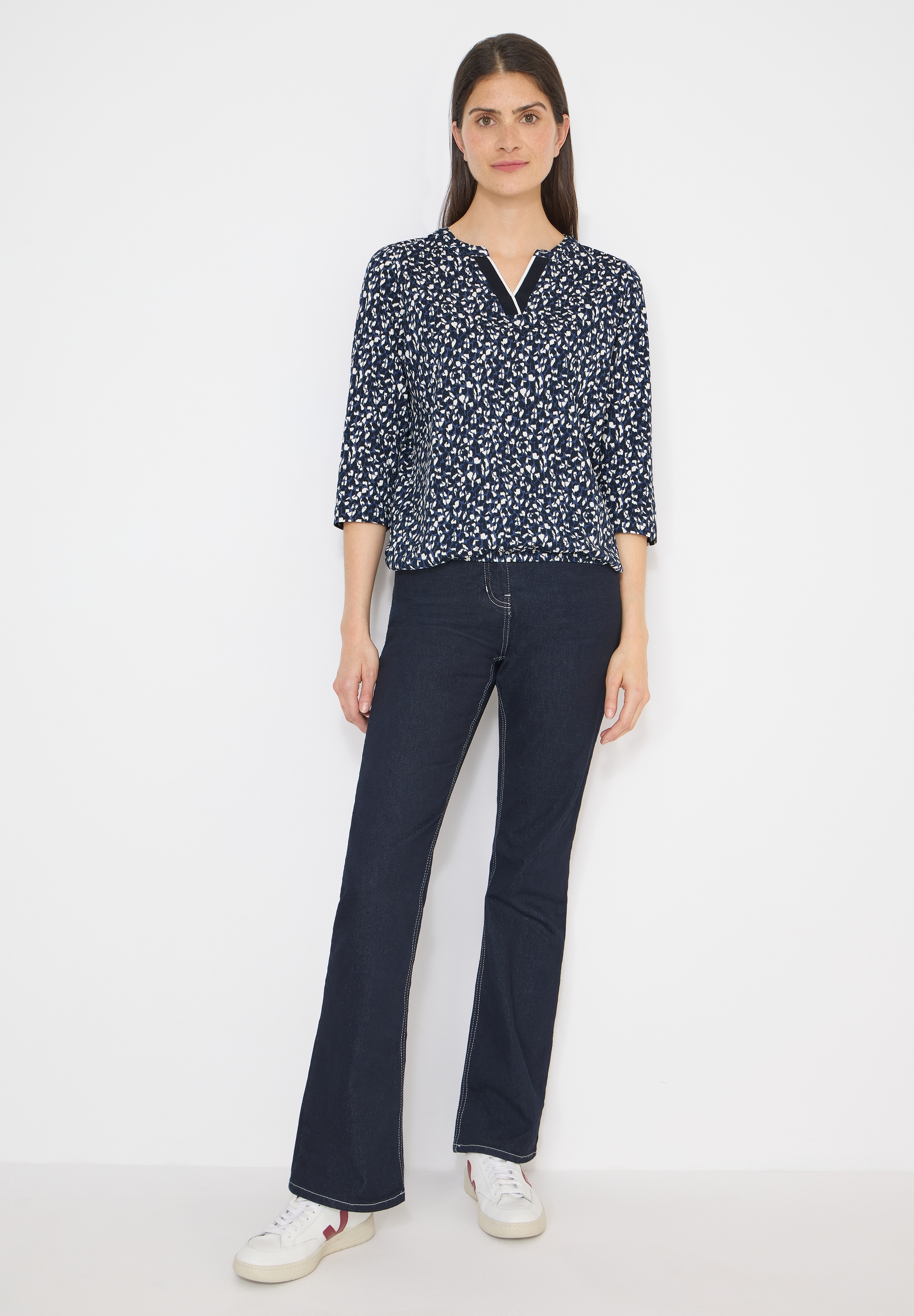 Cecil 3/4-Arm-Shirt aus reiner Baumwolle