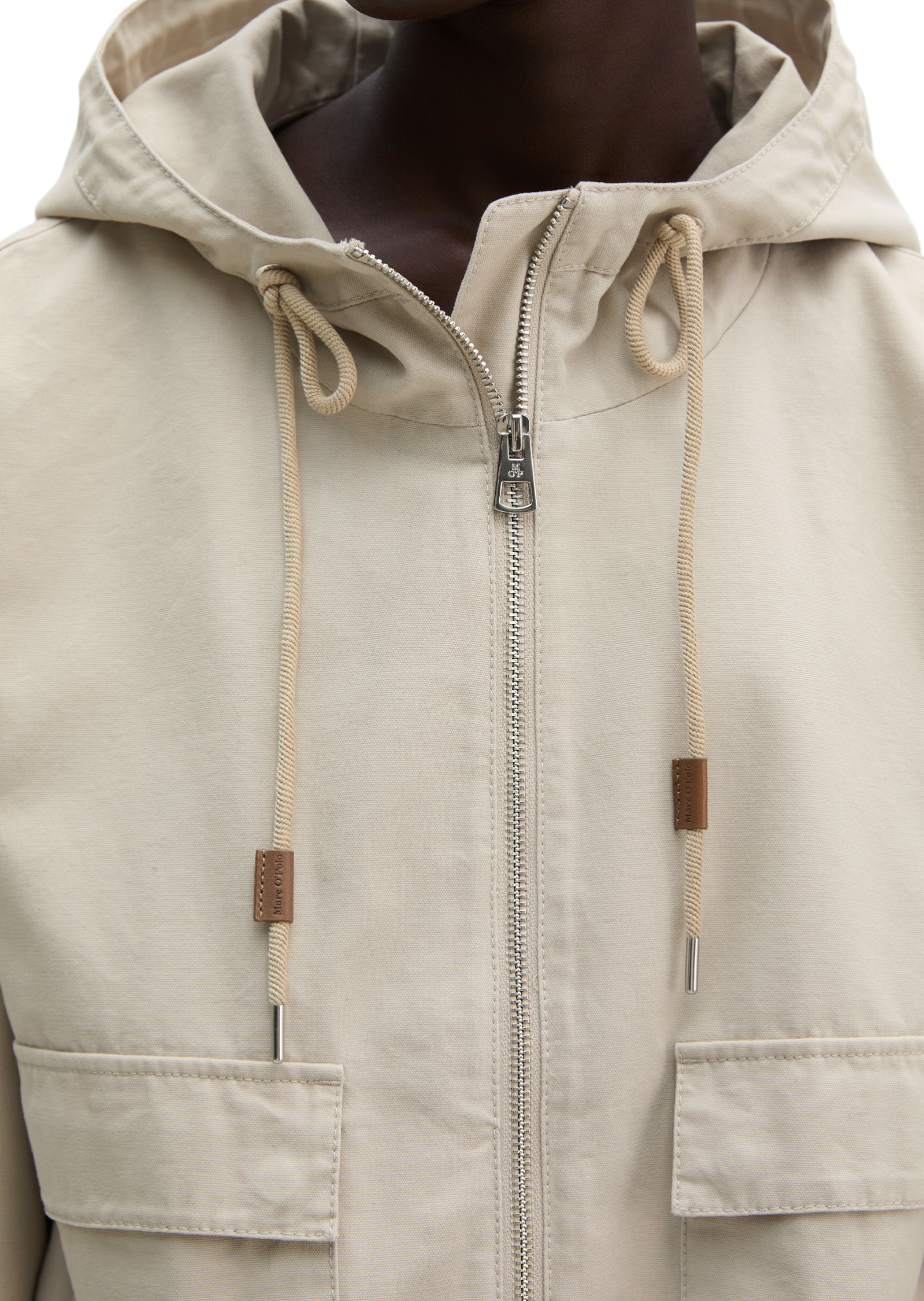 Marc O'Polo Outdoorjacke »aus gepeachtem Baumwoll-Canvas«