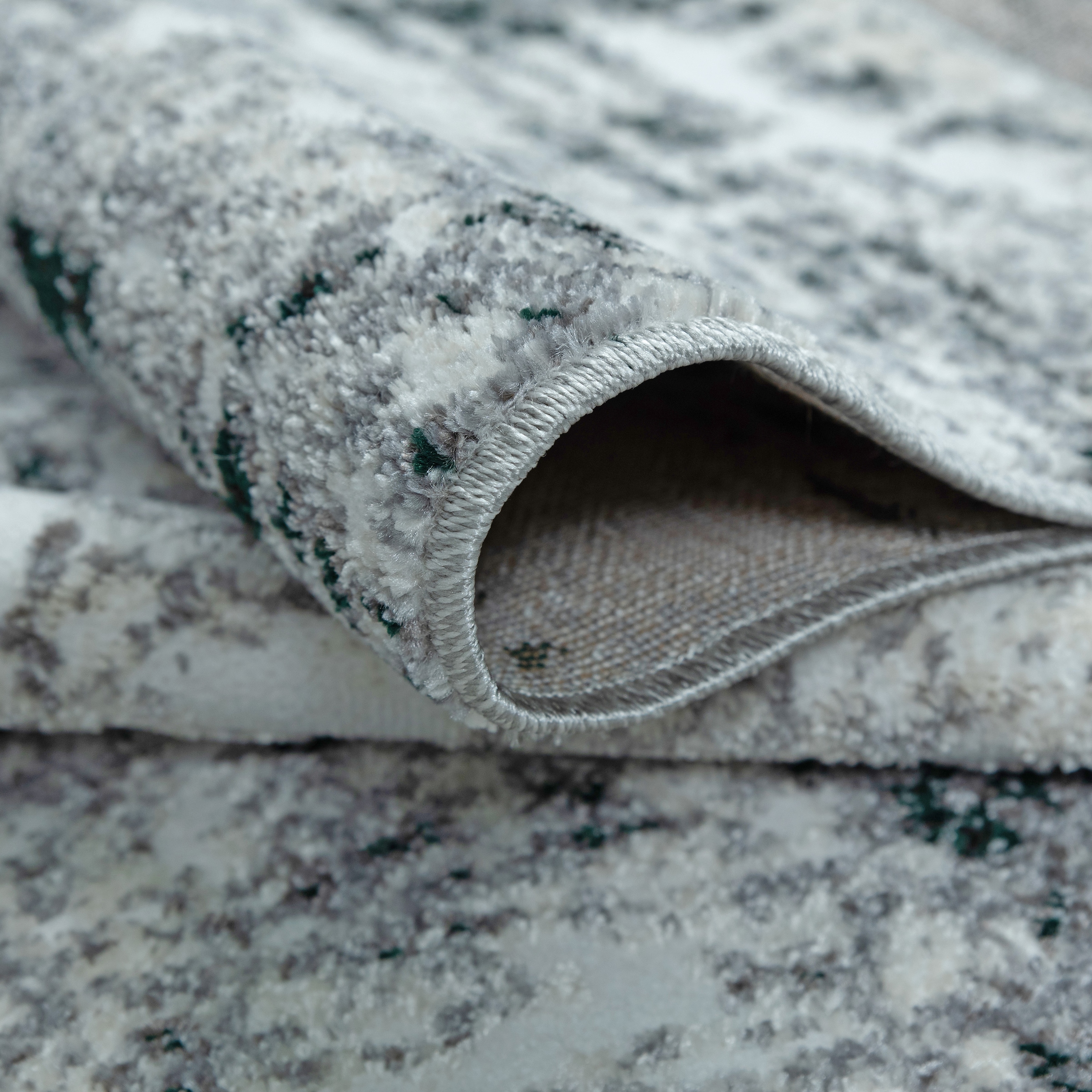 my home Teppich »Salsa« rechteckig 9 mm Höhe mit besonders weichem Flor, Kurzflor, im Vintage-Look, dichte Qualität