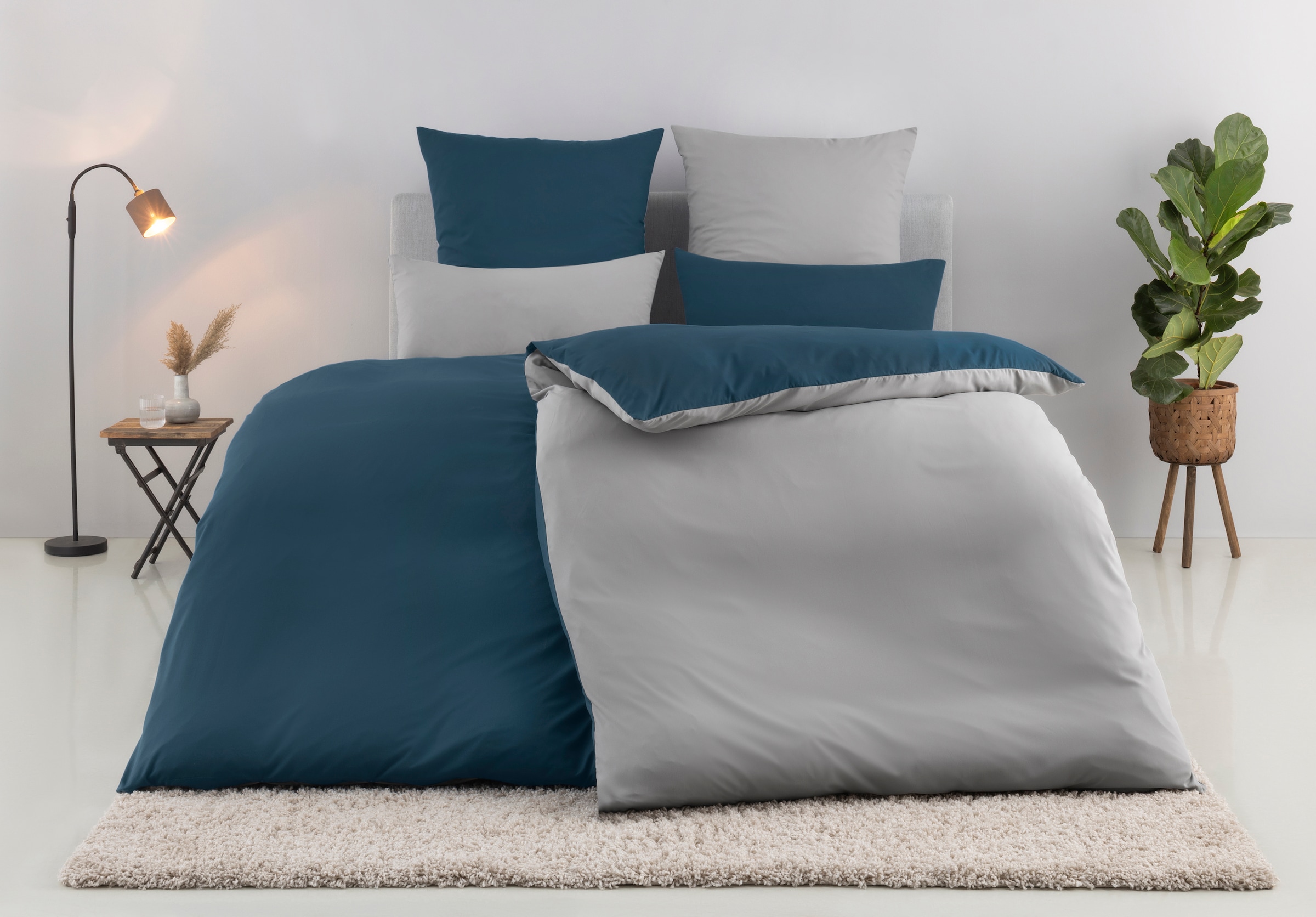 OTTO home "Desner2 100% Microfaser, extra weich, allergikerfreundlich" 2 Stk. Premium Qualität, uni, schnell trocknend, pflegeleicht, ab 135x200 cm