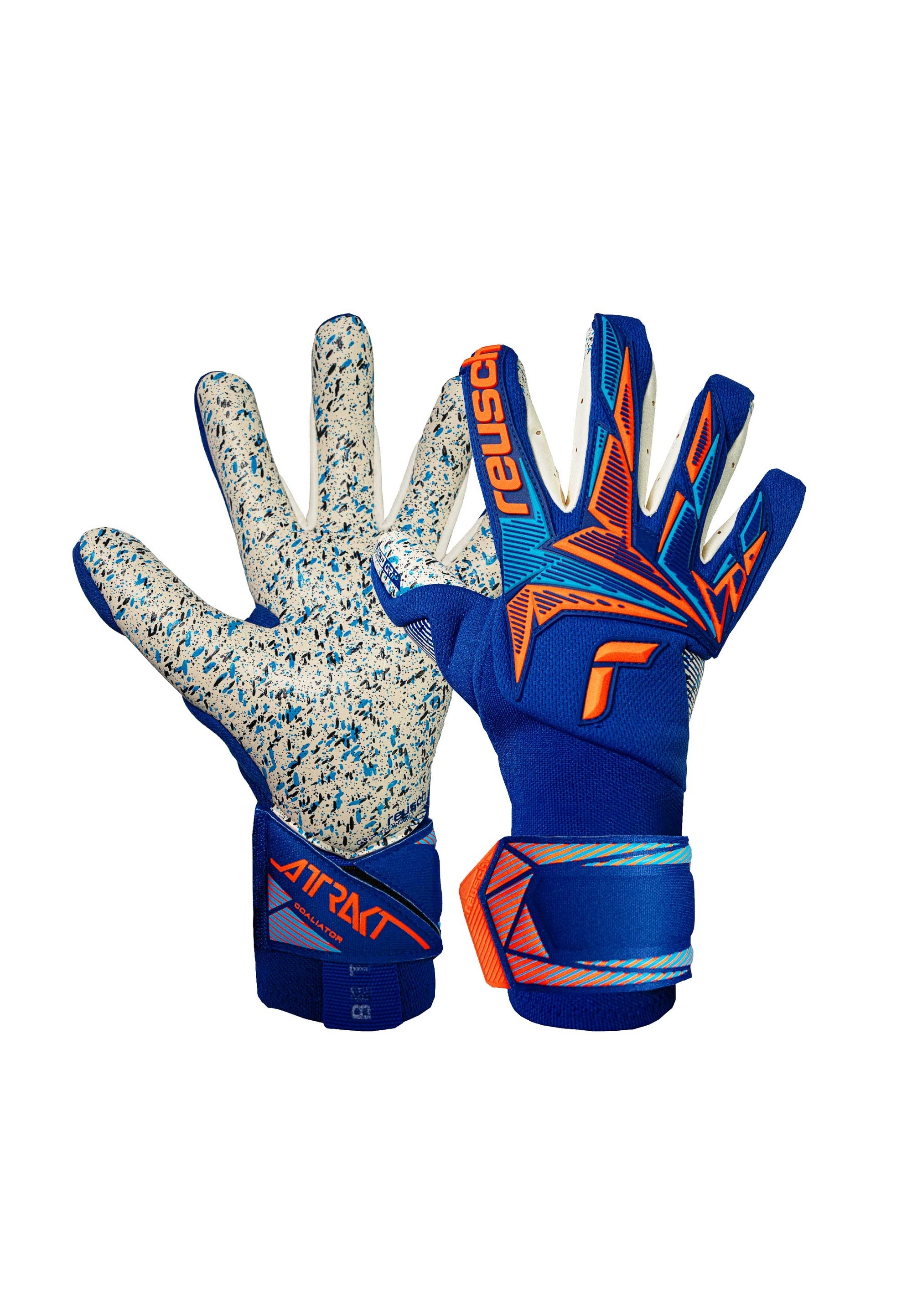 Reusch Gants De Gardien De But Attrakt Freegel Fusion Goaliator Sharp Blu / Shock Orange 9.5 unisex