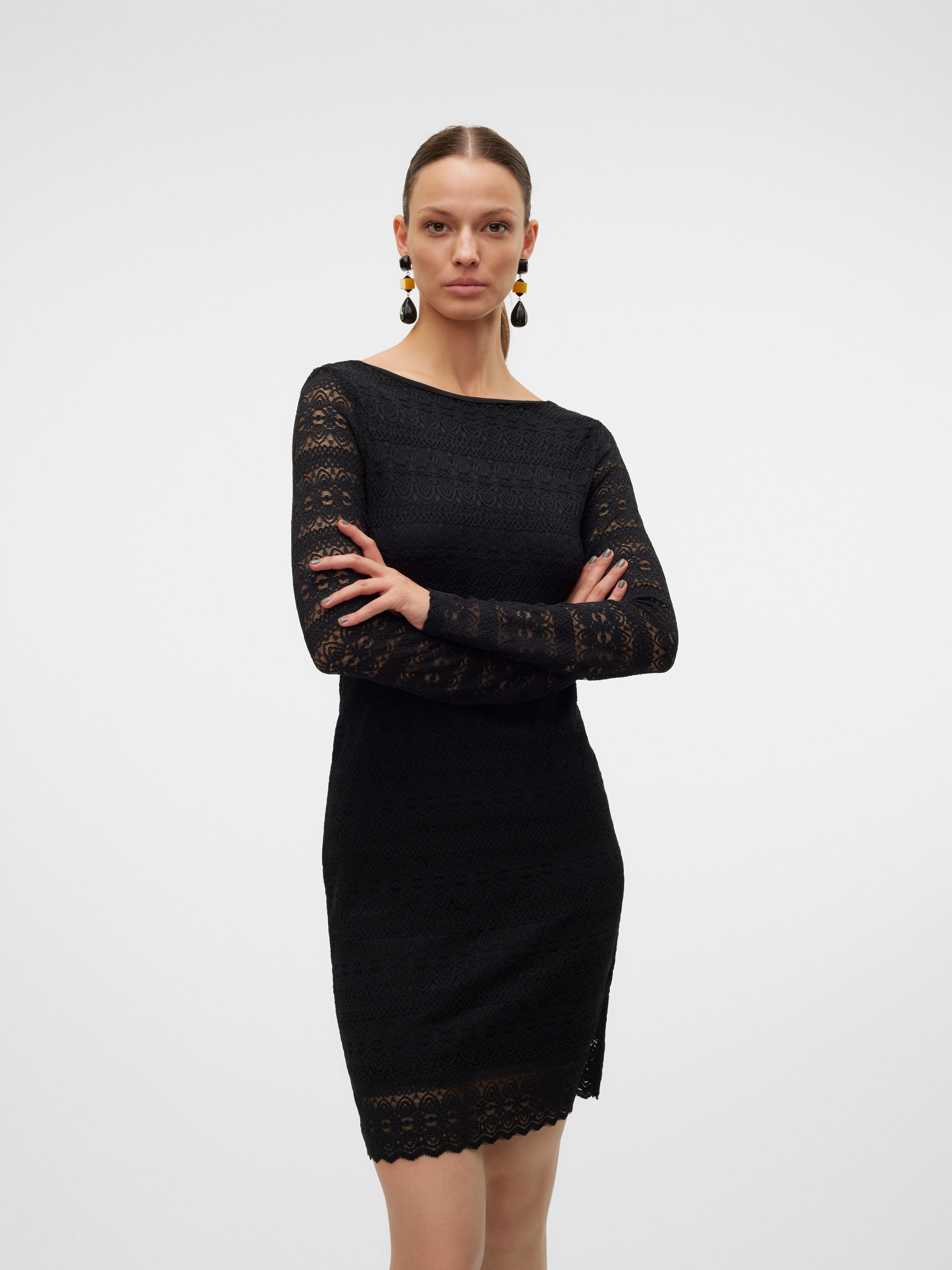 Vero Moda Spitzenkleid »VMZOE 2-WAY LS SHORT DRESS JRS NOOS«, Sommerkleid