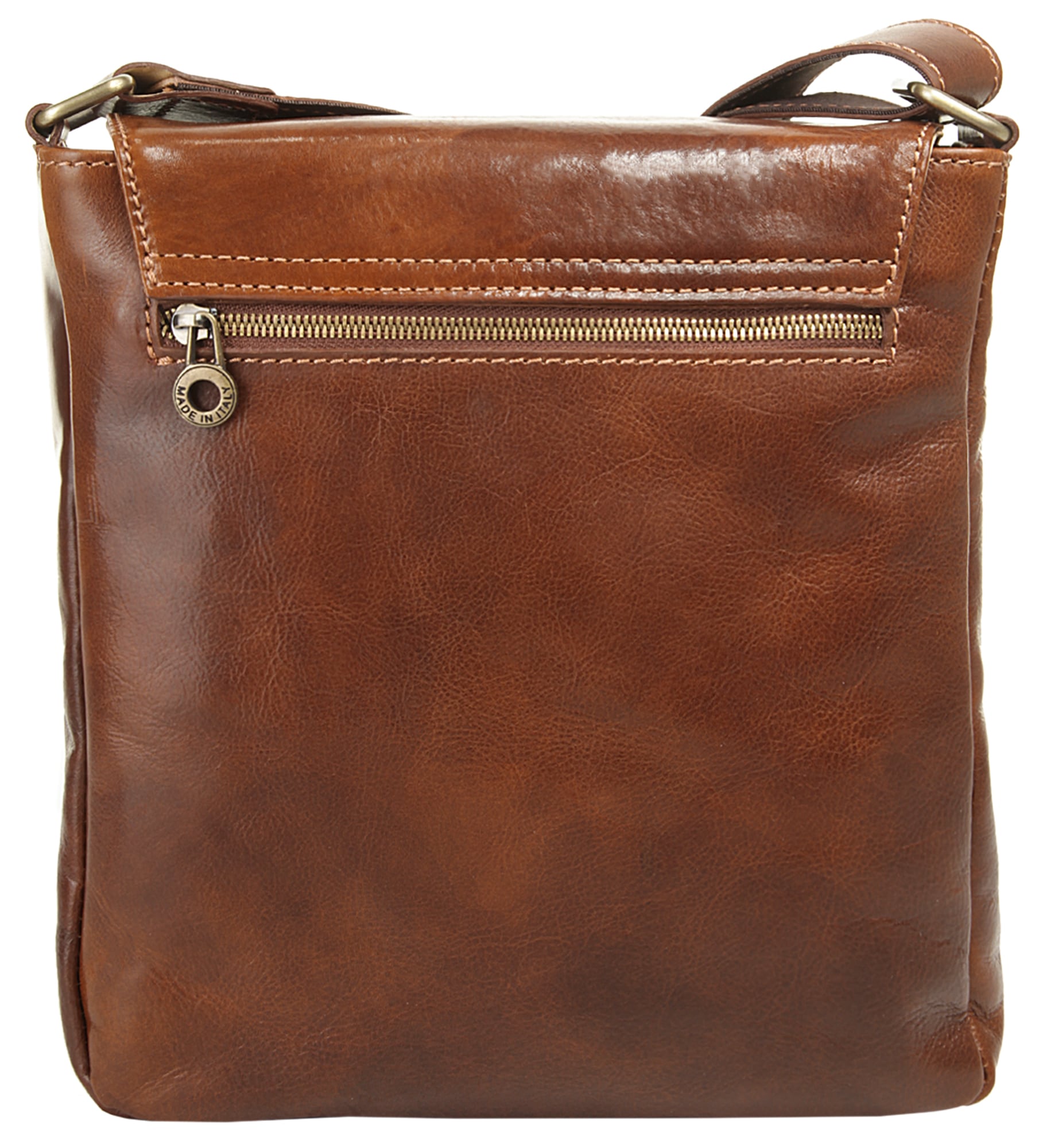 Piké Umhängetasche, echt Leder, Made in Italy