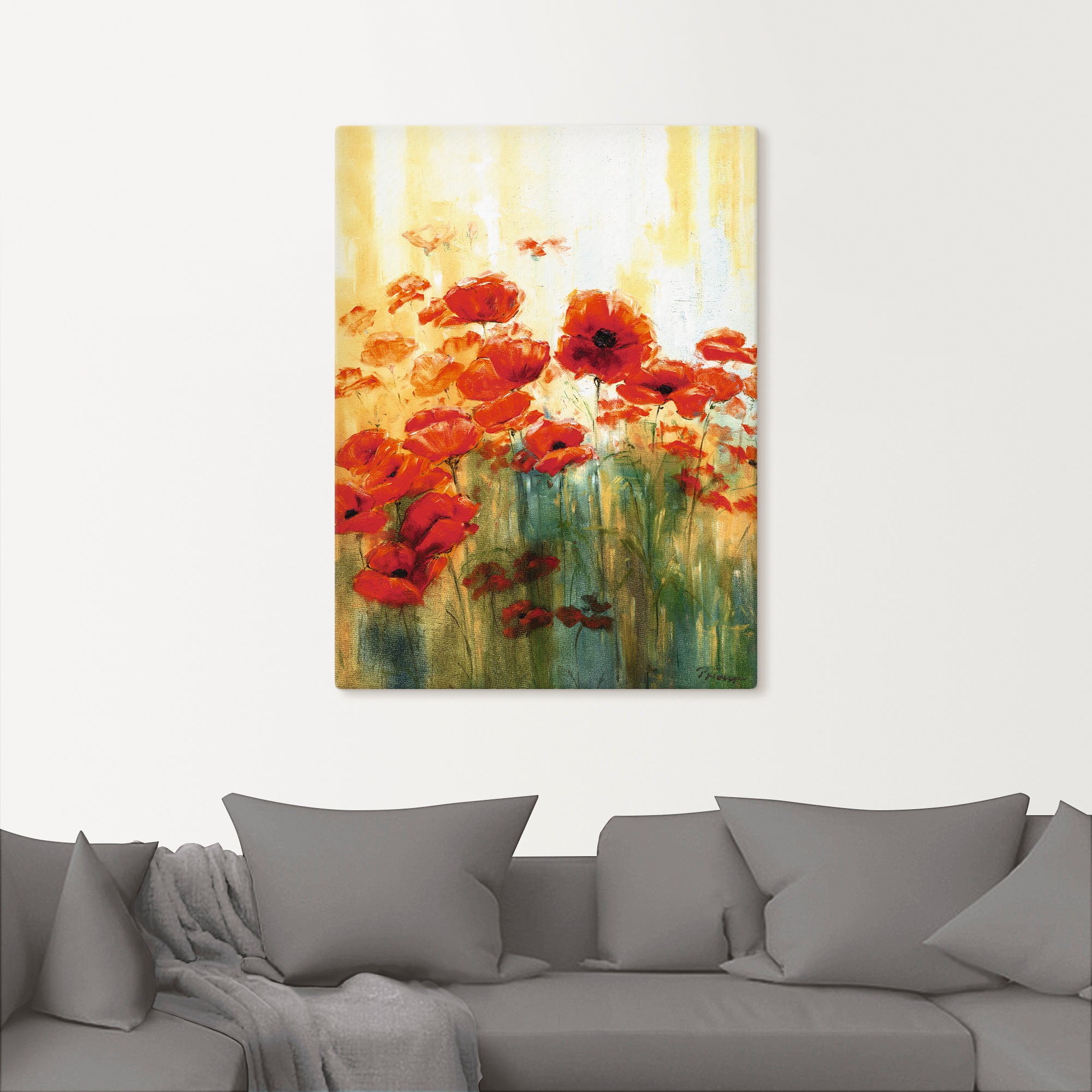 Artland Wandbild »Mohnwiese«, Blumen, (1 St.), als Alubild, Outdoorbild, Leinwandbild, Poster in verschied. Größen