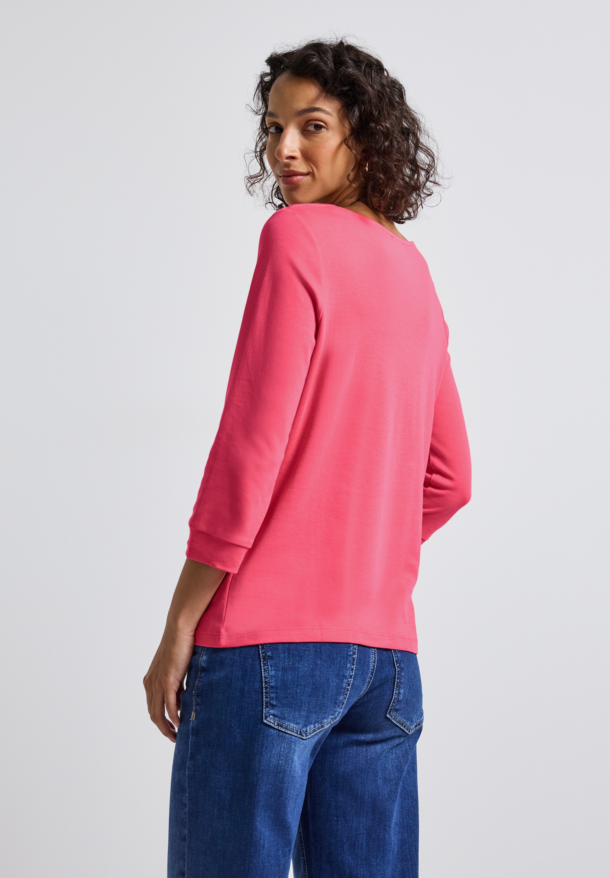 STREET ONE 3/4-Arm-Shirt, aus reiner Baumwolle günstig online kaufen