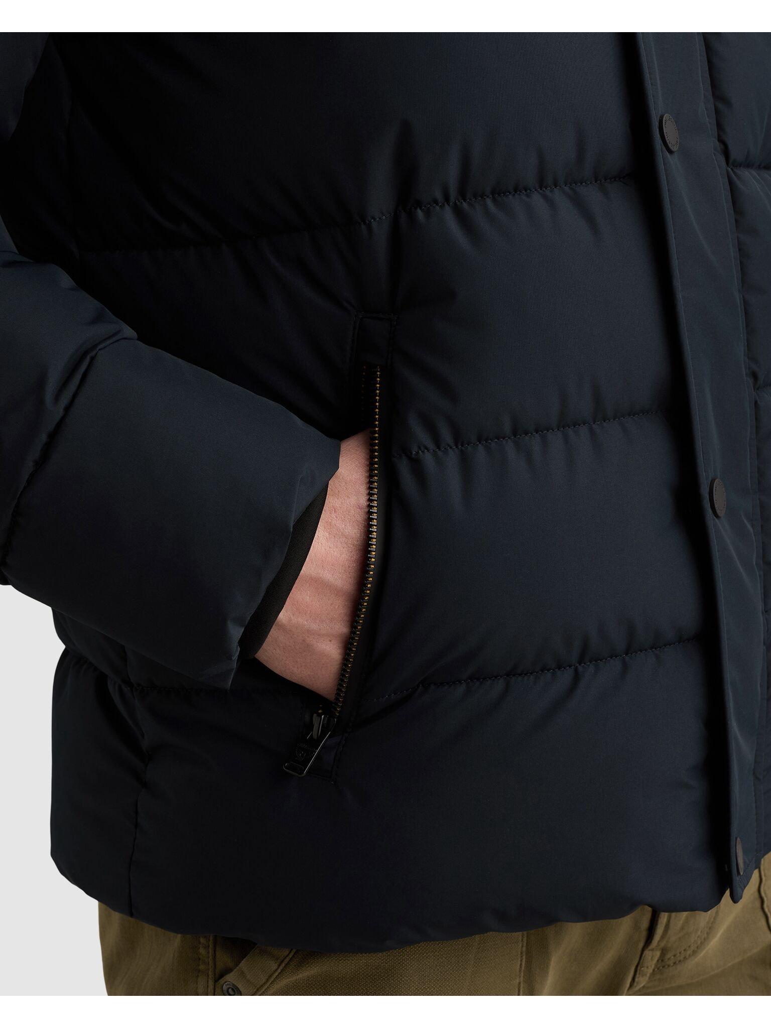 PME LEGEND Steppjacke mit Kapuze Ärmelabschluss mit Windstopperbündchen