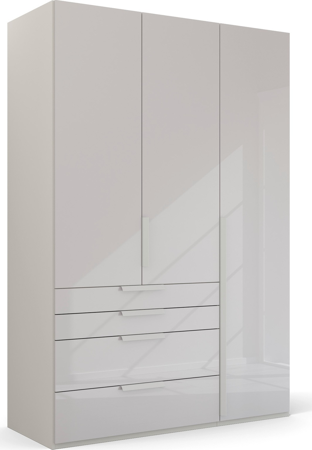 rauch Drehtürenschrank "Kleiderschrank Schrank Garderobe Wäscheschrank PURISMA Glasfront" in den Breiten 151/201/251/301 cm, inkl. SOFT-CLOSE-FUNKTION, mit Schubladen und umfangreichem Zubehör MADE IN GERMANY