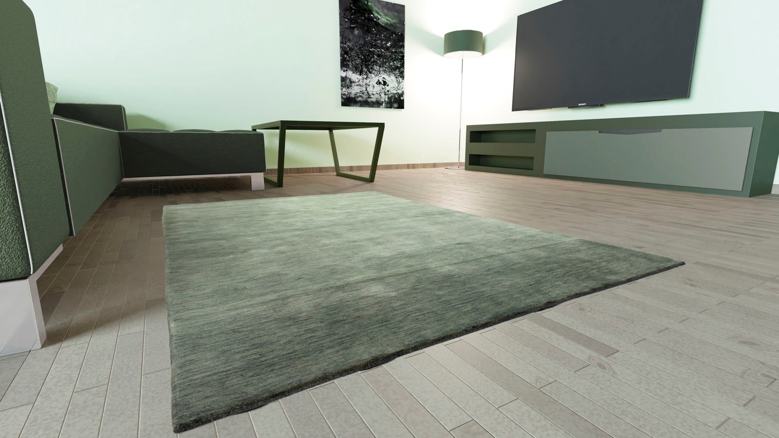morgenland Wollteppich »Loribaft Teppich Teppstar«, rechteckig, 15 mm Höhe, Kurzflor