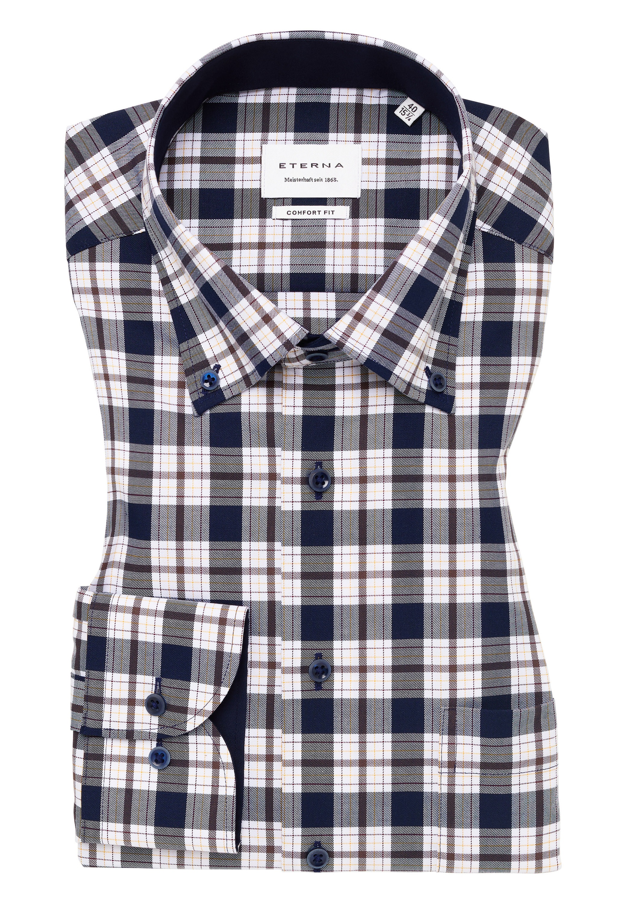 Eterna Langarmhemd »COMFORT FIT«, NON IRON (bügelfrei)