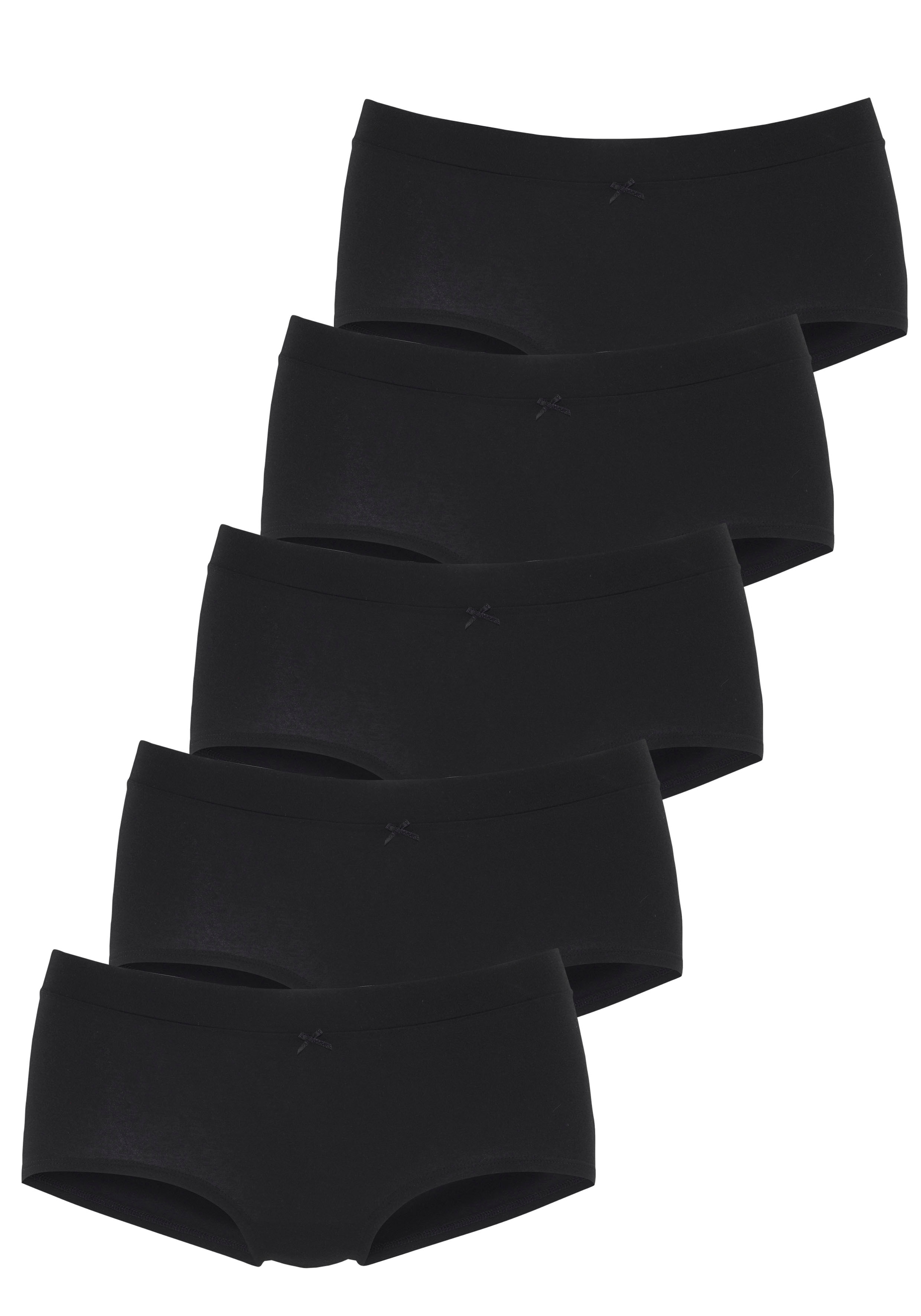 Vivance Panty 5er-Pack, mit breitem Bündchen ohne zusätzliches Gummi