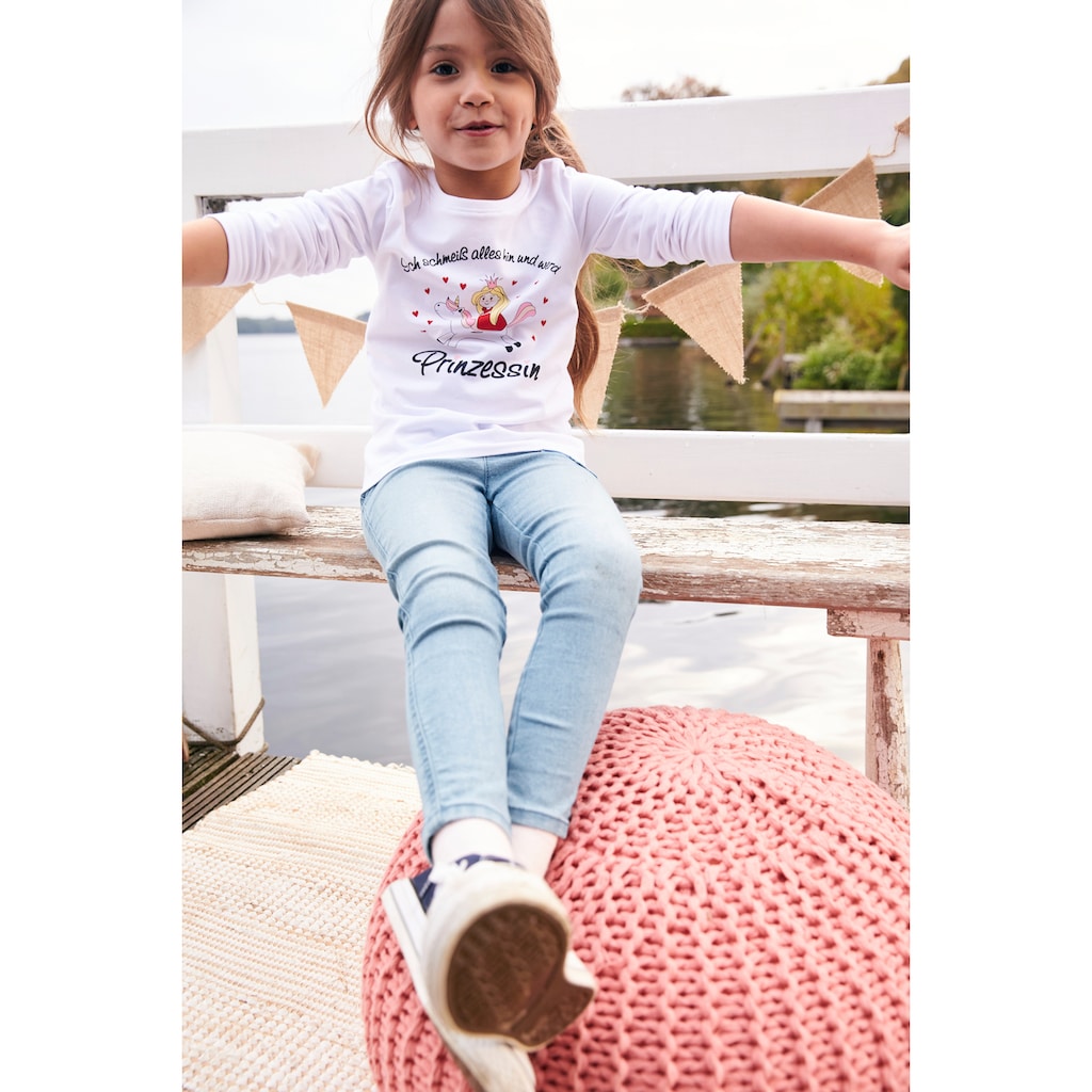 KIDSWORLD Jeansjeggings »für kleine Mädchen«, mit Sternapplikation